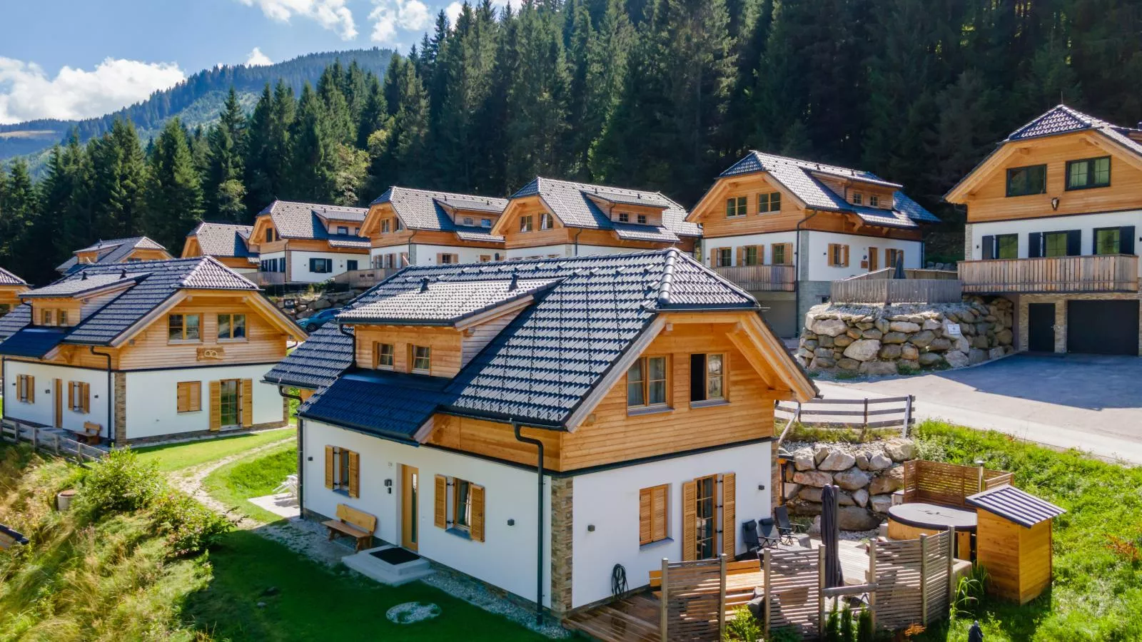 Traumhaus-Exterior in summer