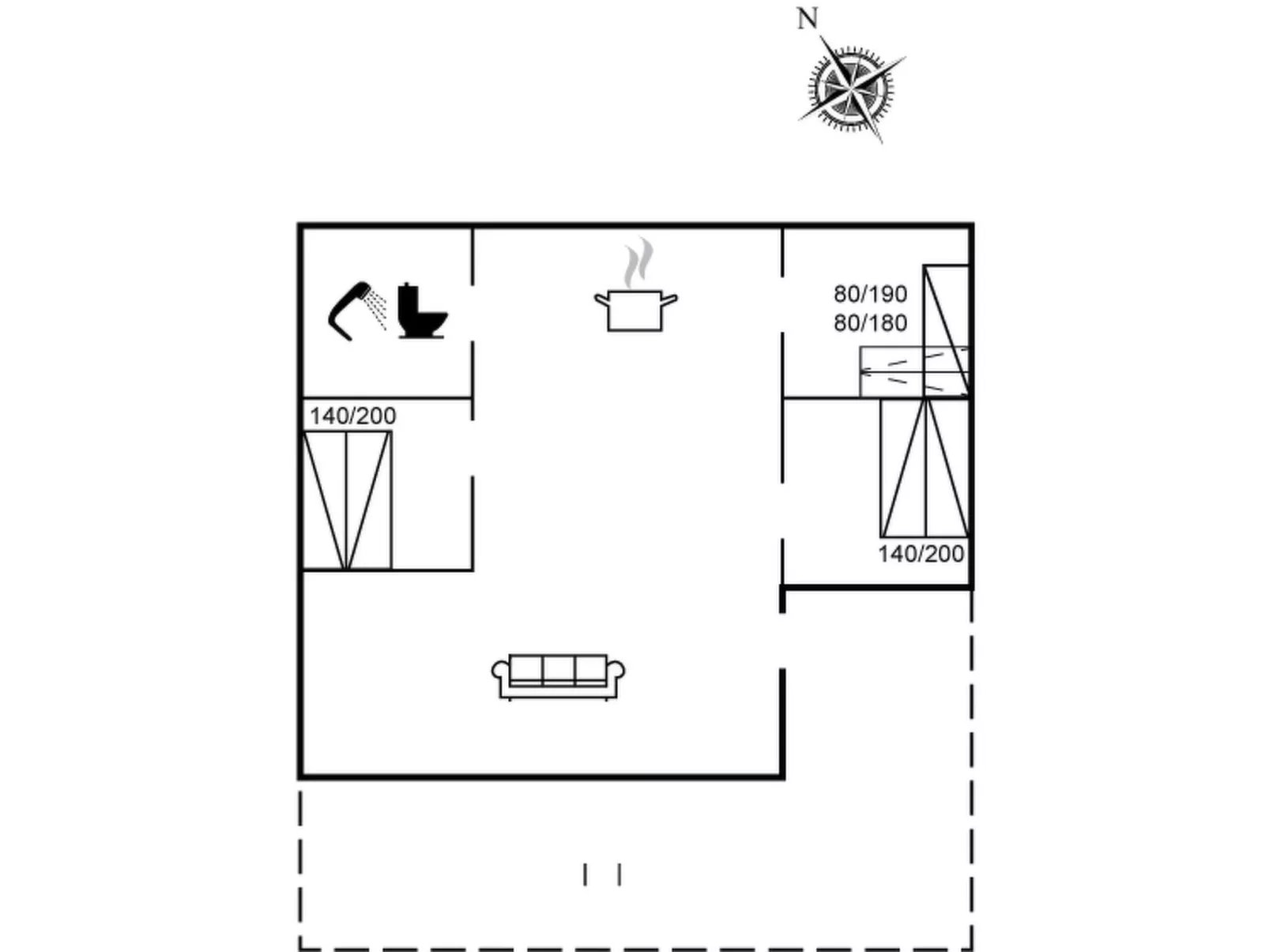 "Saxi" - 2.6km from the sea-Dedans