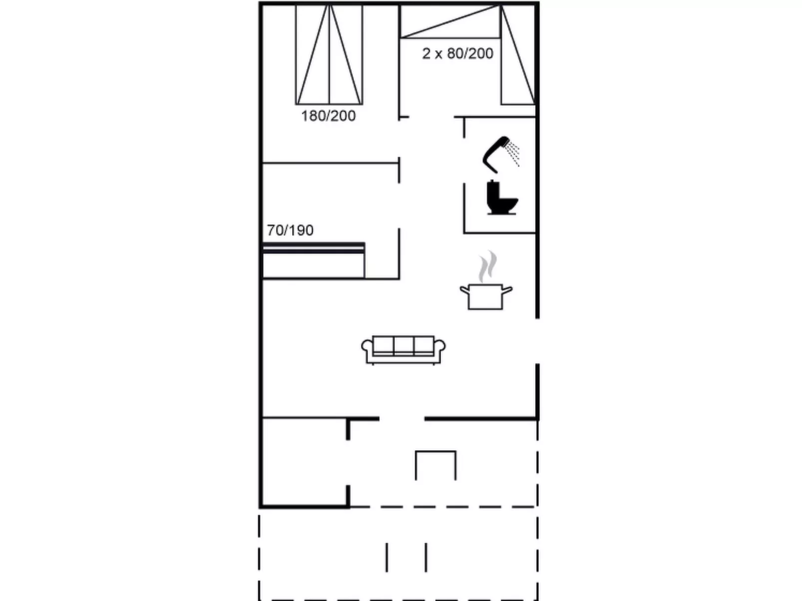 "Svantepolk" - 1.1km from the sea