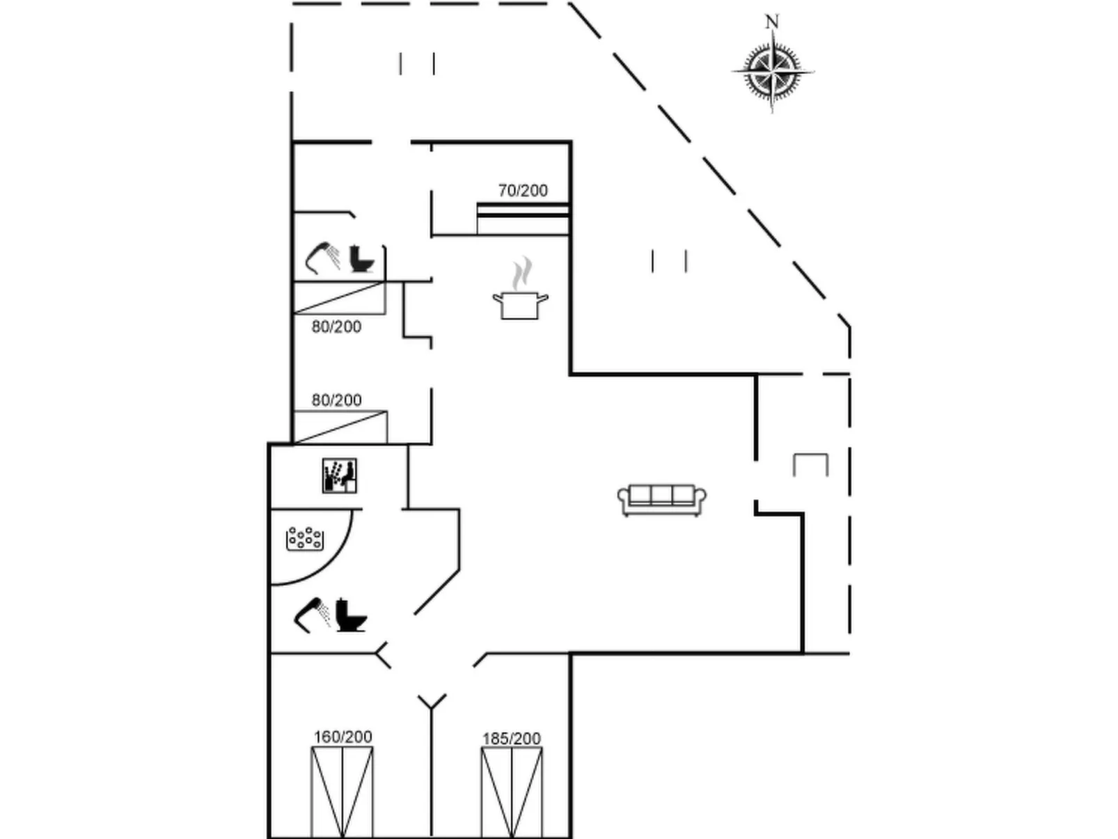 "Freya" - 200m from the sea