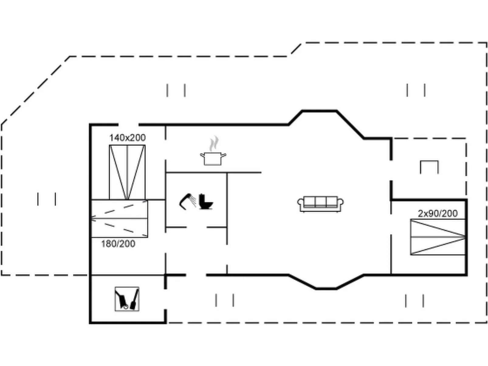 "Klakke" - 900m from the sea