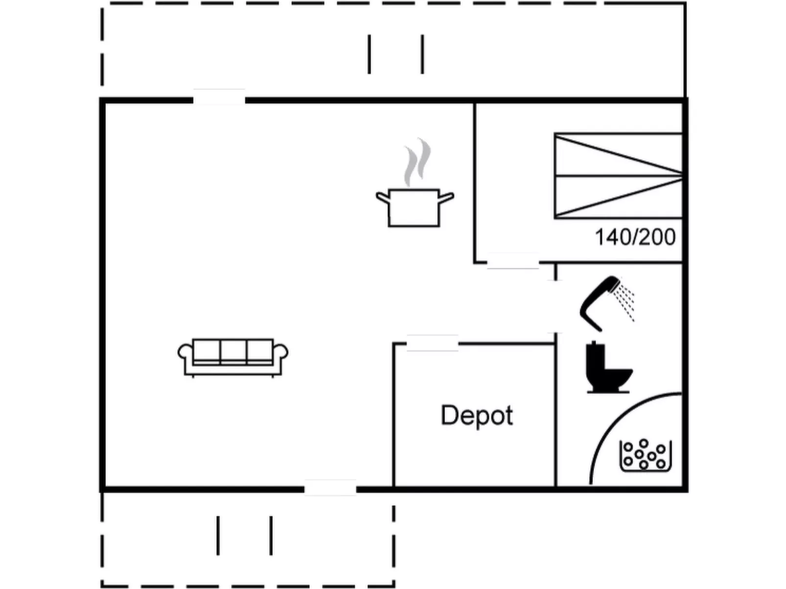 "Anissa" - 100m from the sea-Drinnen