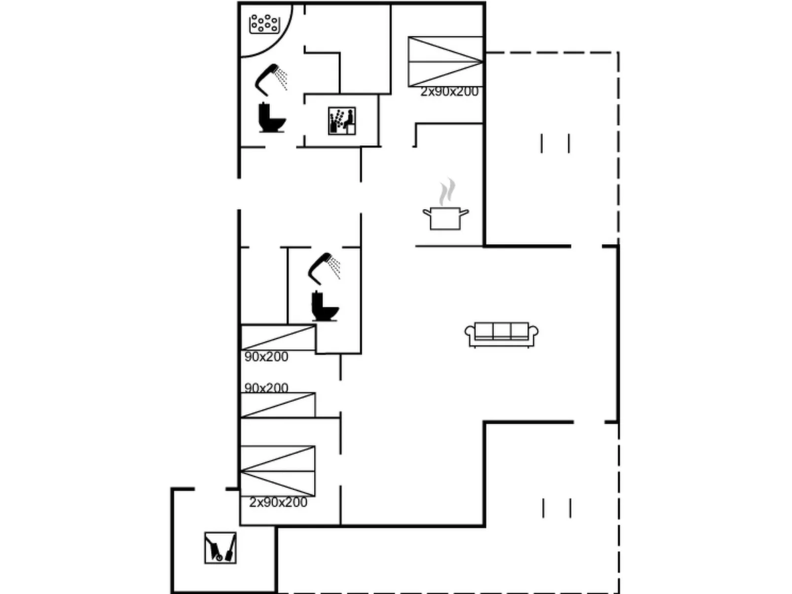 "Nyssa" - 350m from the sea