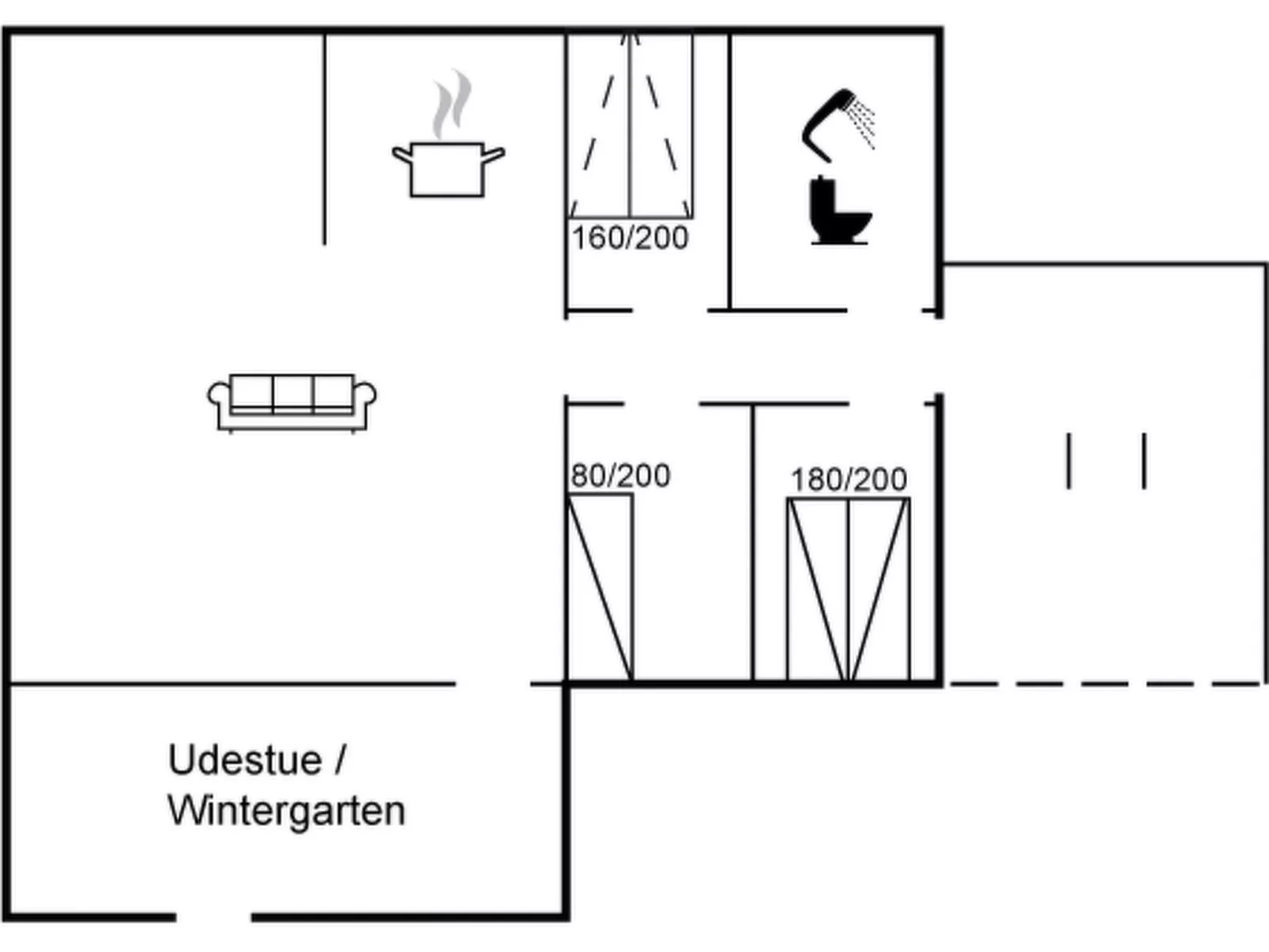 "Lykka" - 950m from the sea