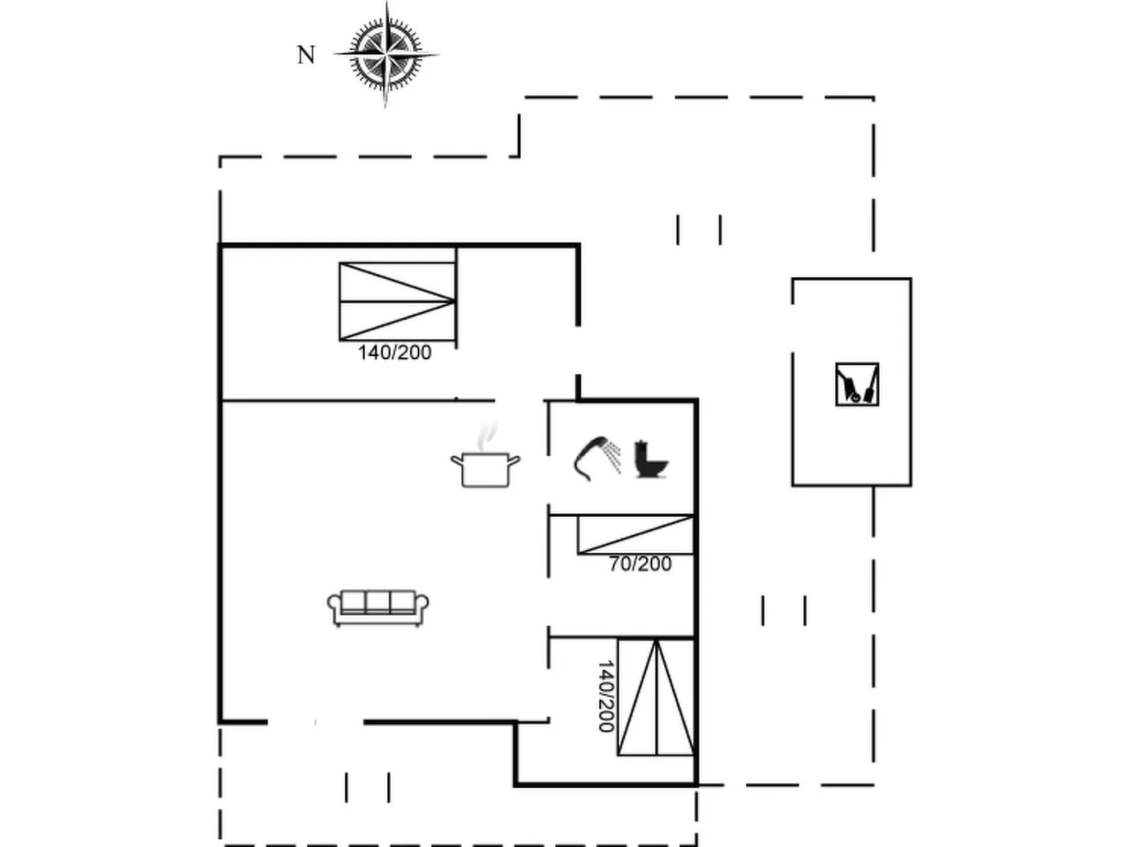 "Vina" - 200m to the fjord