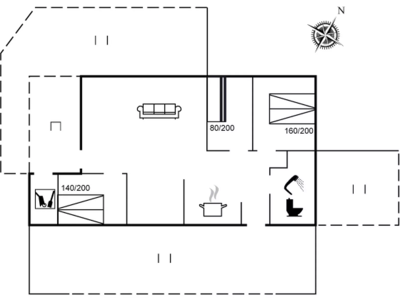 "Gerulf" - 600m from the sea