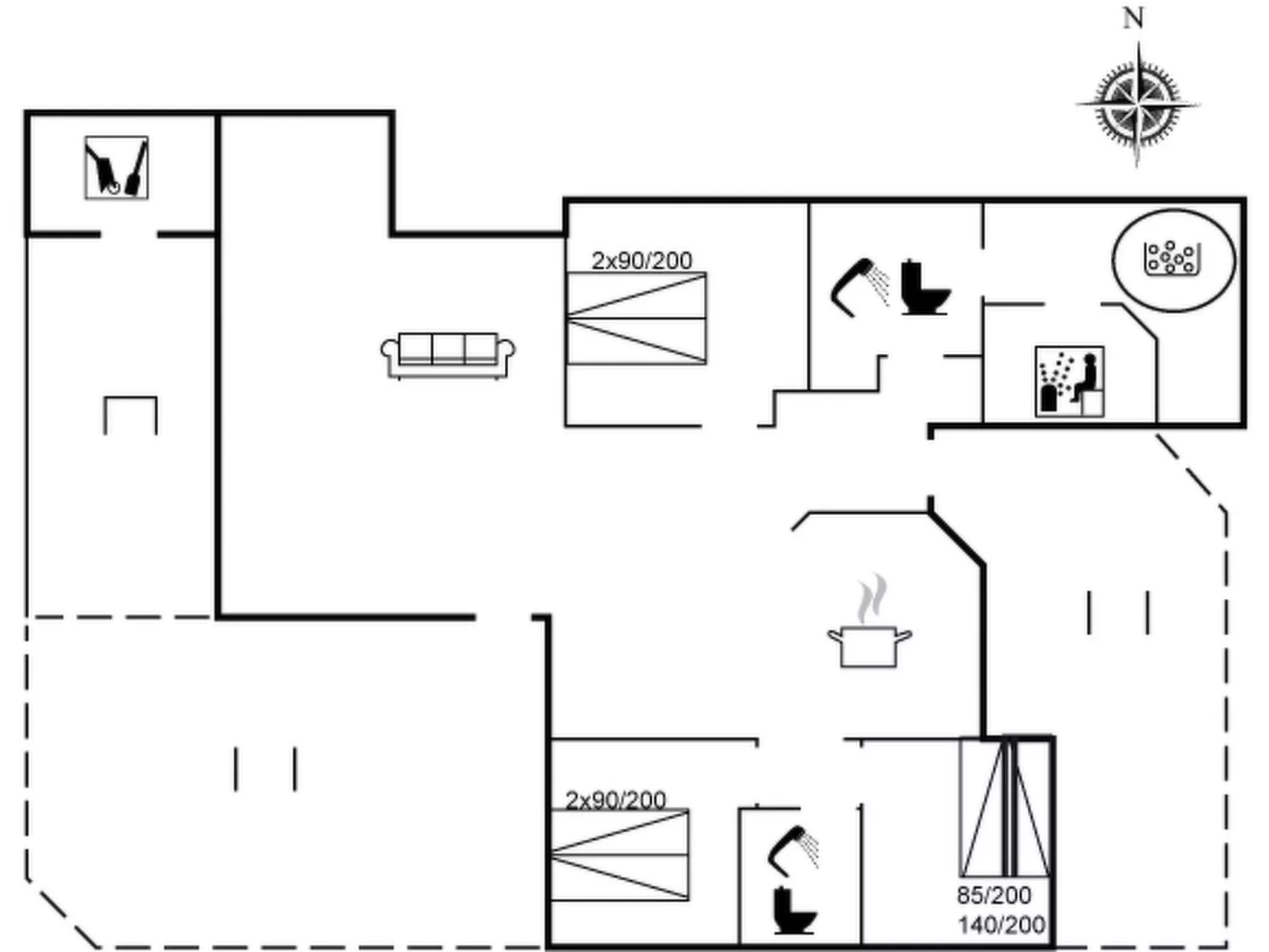 "Rink" - 150m from the sea