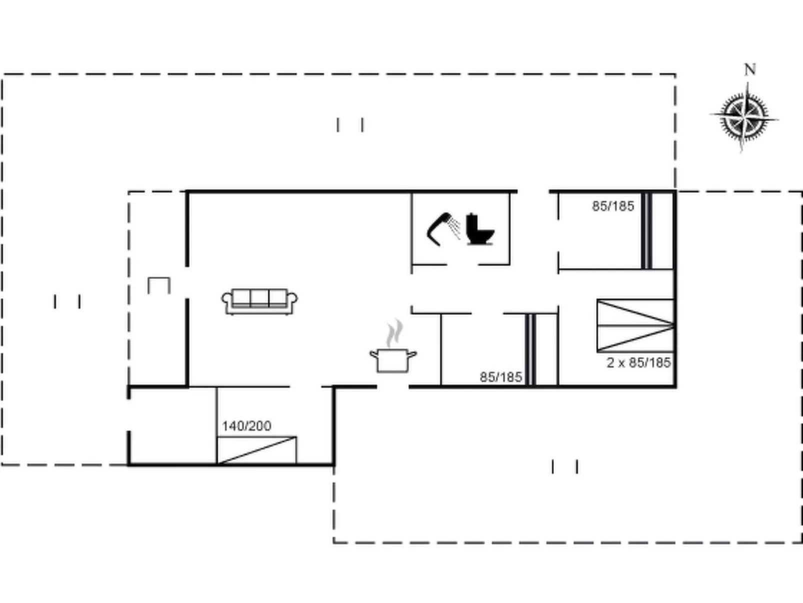 "Märta" - 300m from the sea