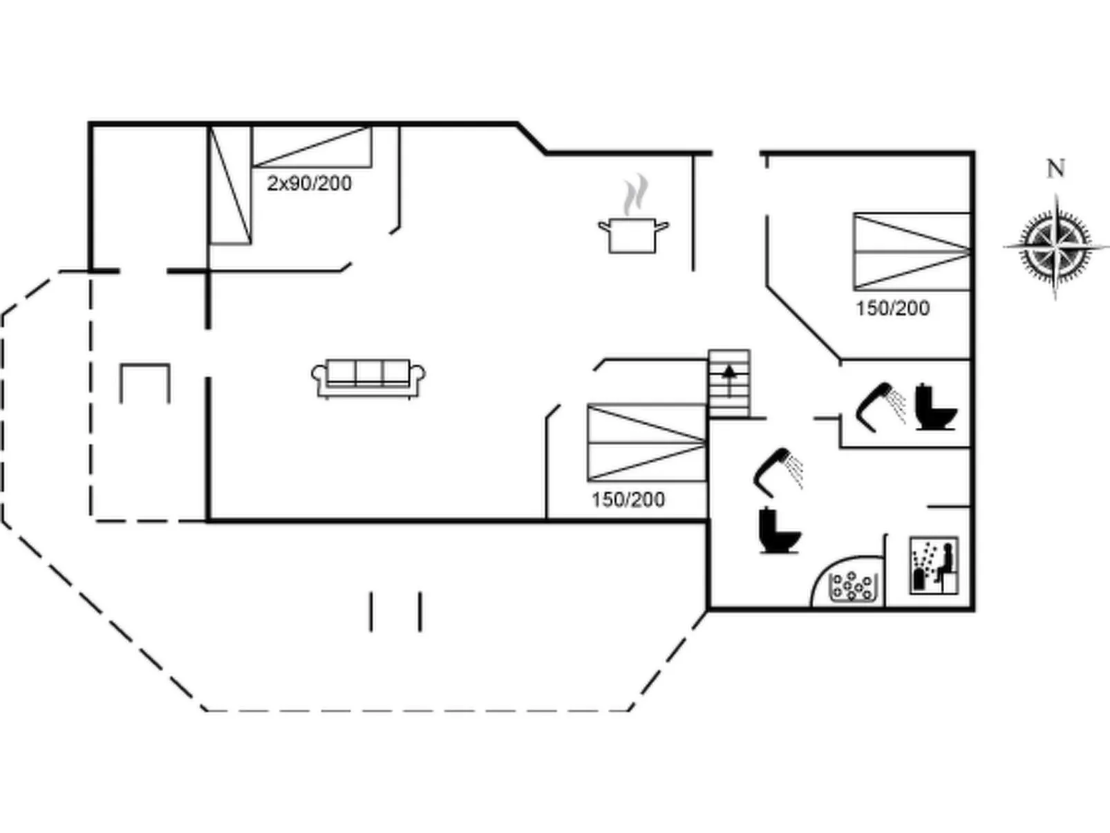 "Thorketil" - 1.1km from the sea