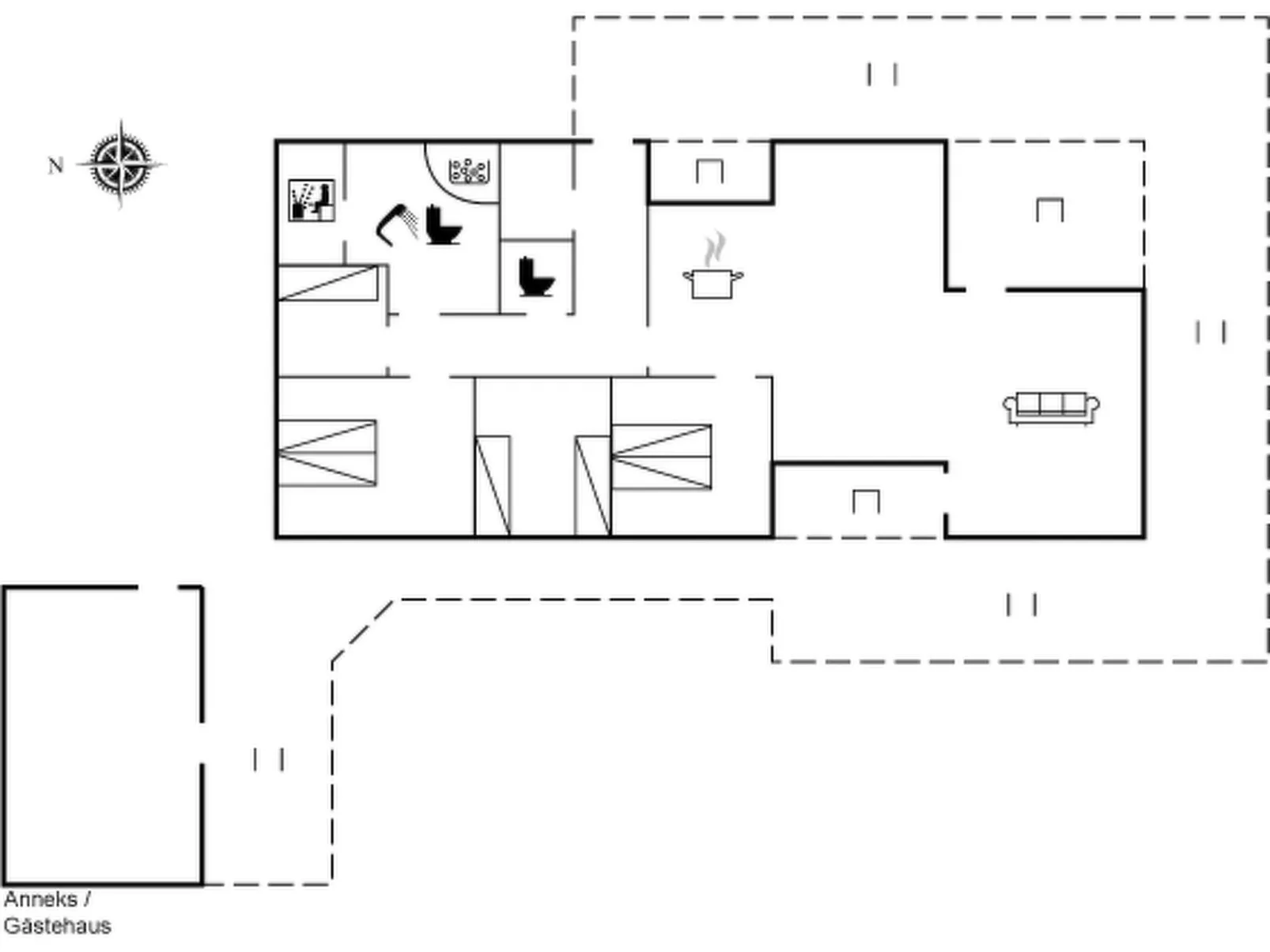"Gudmar" - 500m from the sea-Dedans