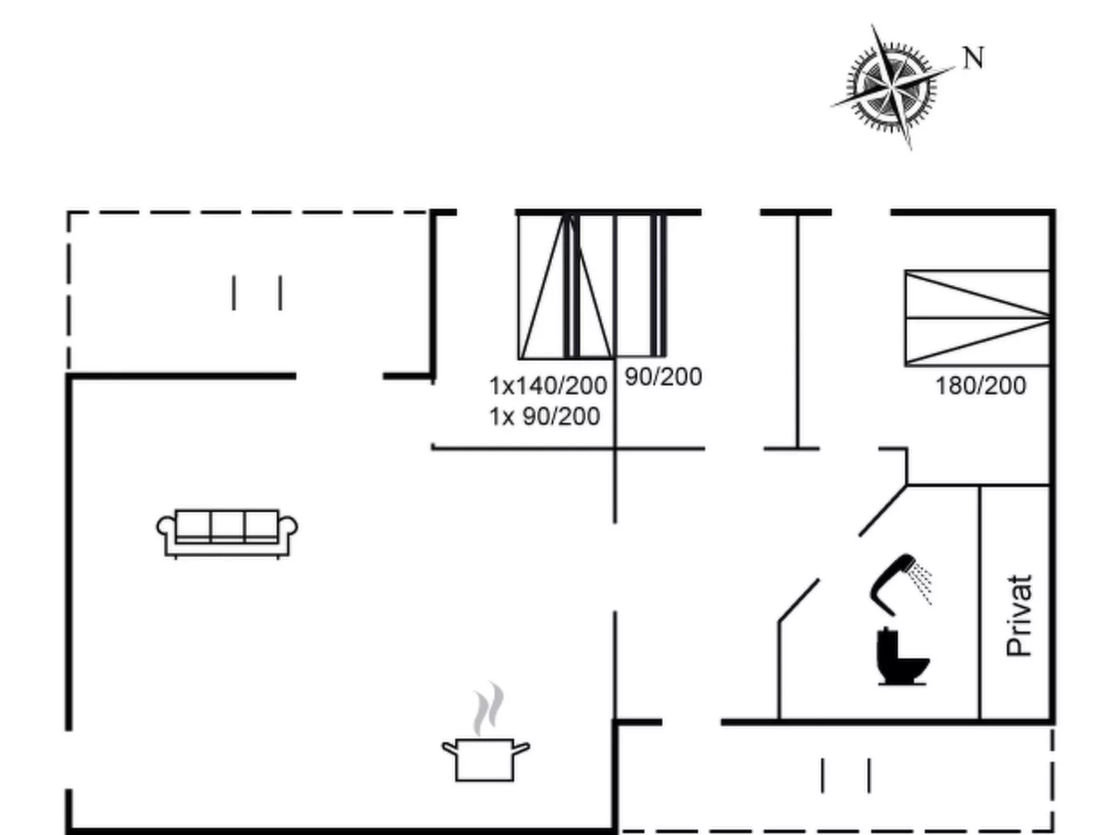 "Krister" - 250m to the fjord