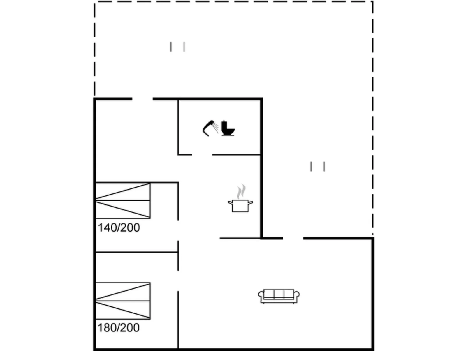 "Lisabeth" - 250m from the sea
