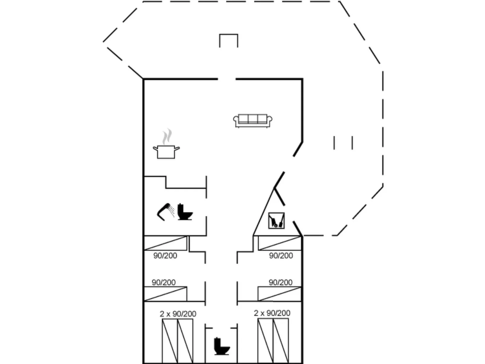"Botolphus" - 20m from the sea