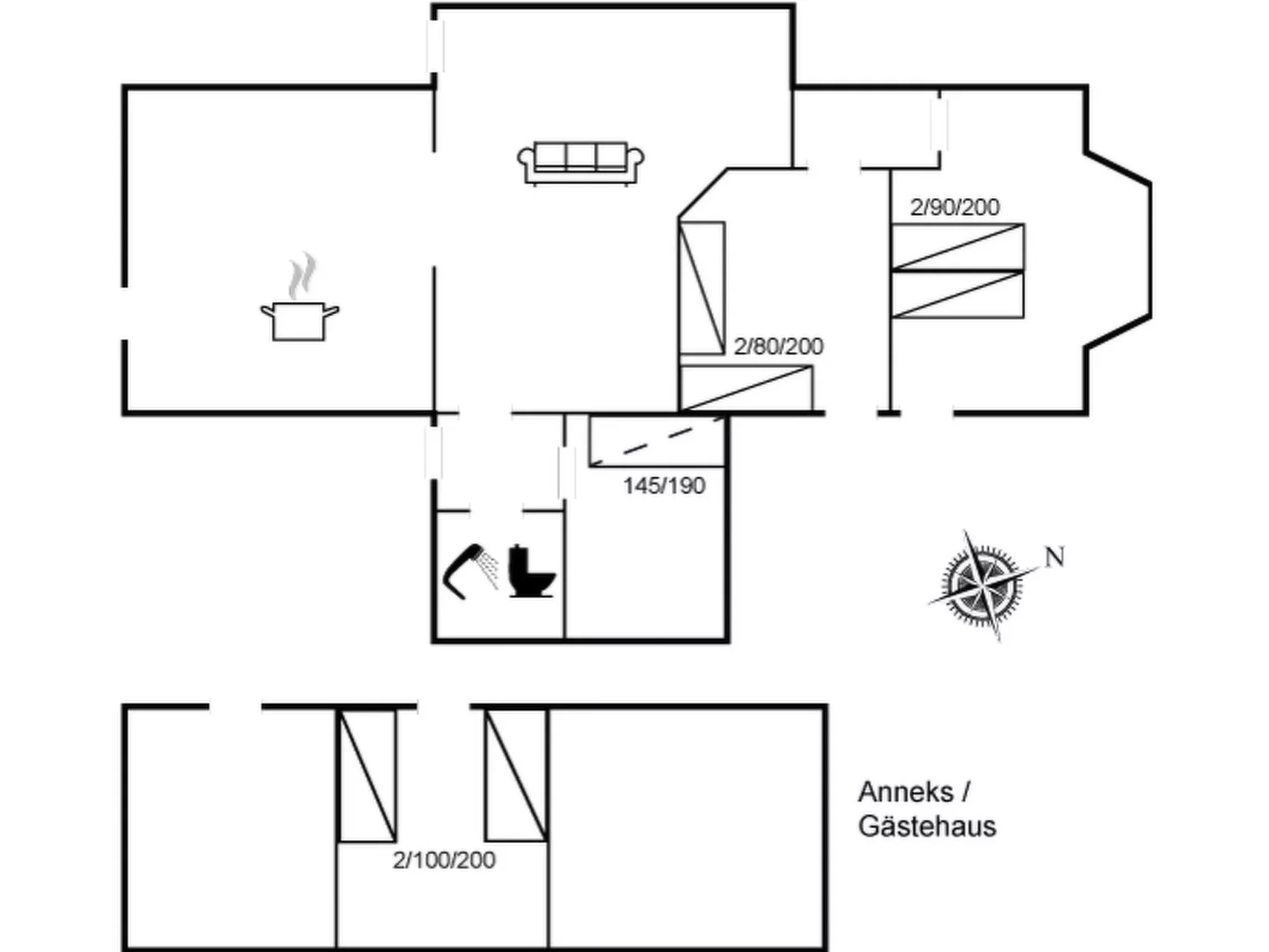 "Viveka" - 500m from the sea