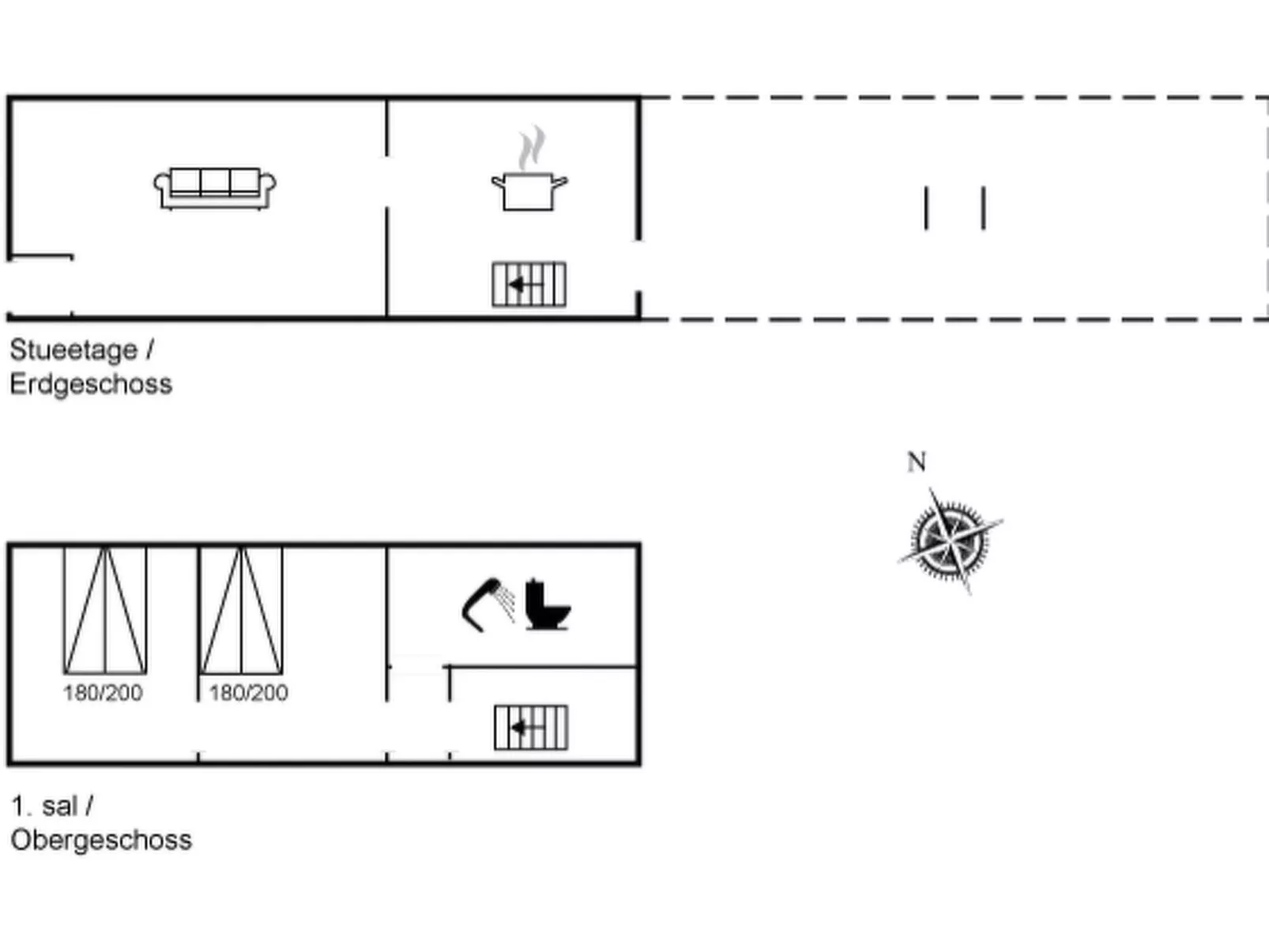 "Laust" - 250m from the sea
