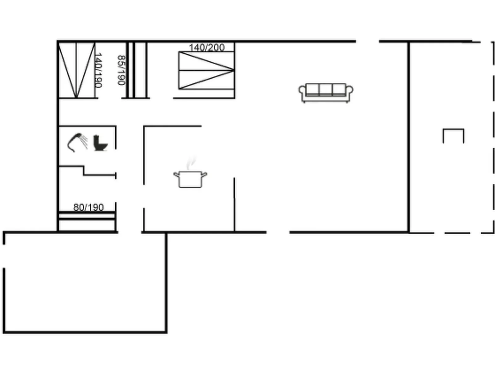 "Oberon" - 3km from the sea