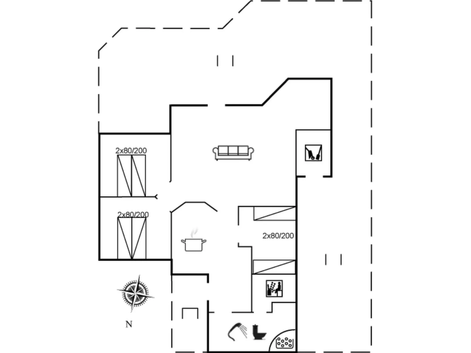 "Emelie" - 200m from the sea