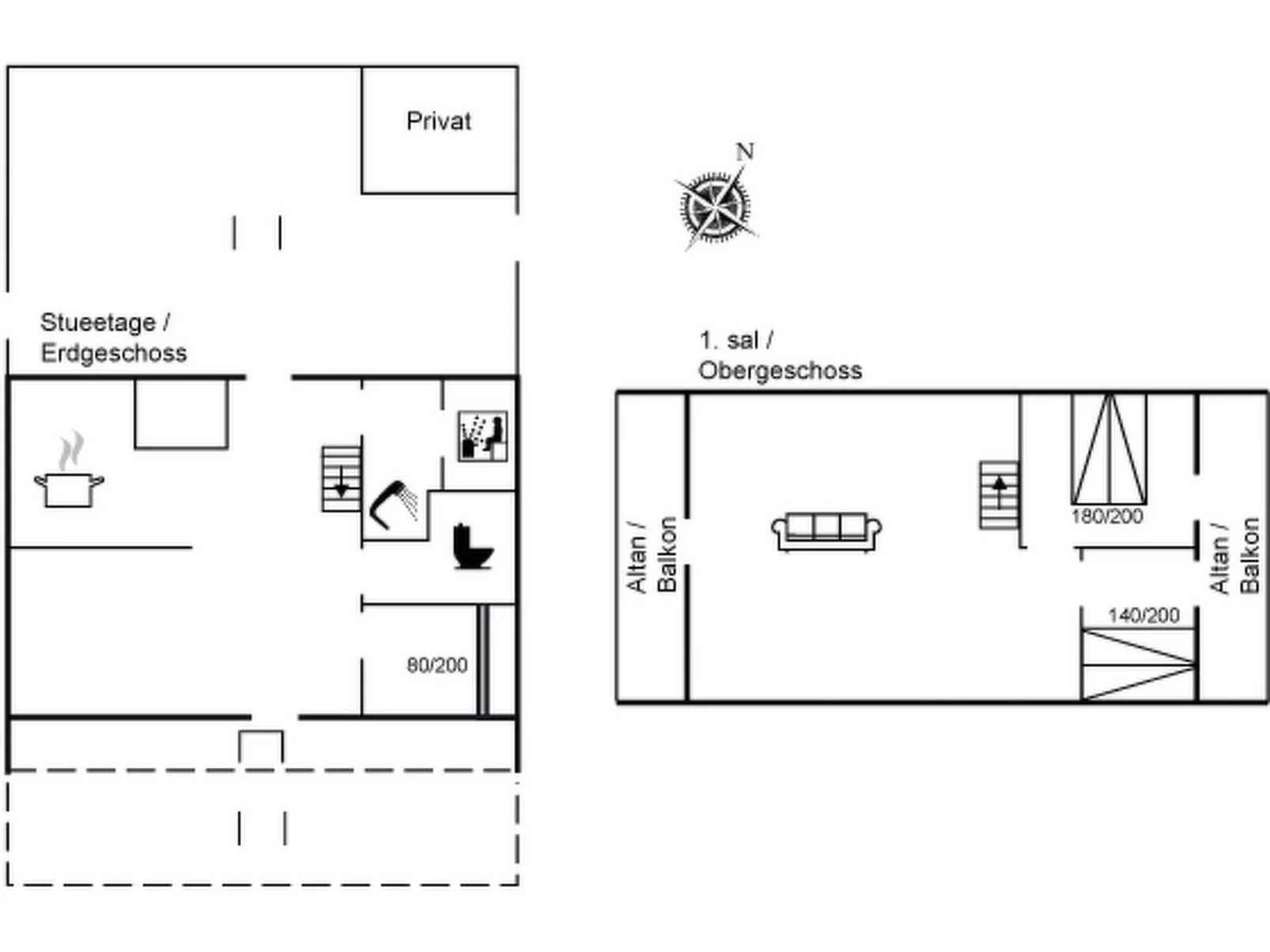 "Wiger" - 150m from the sea