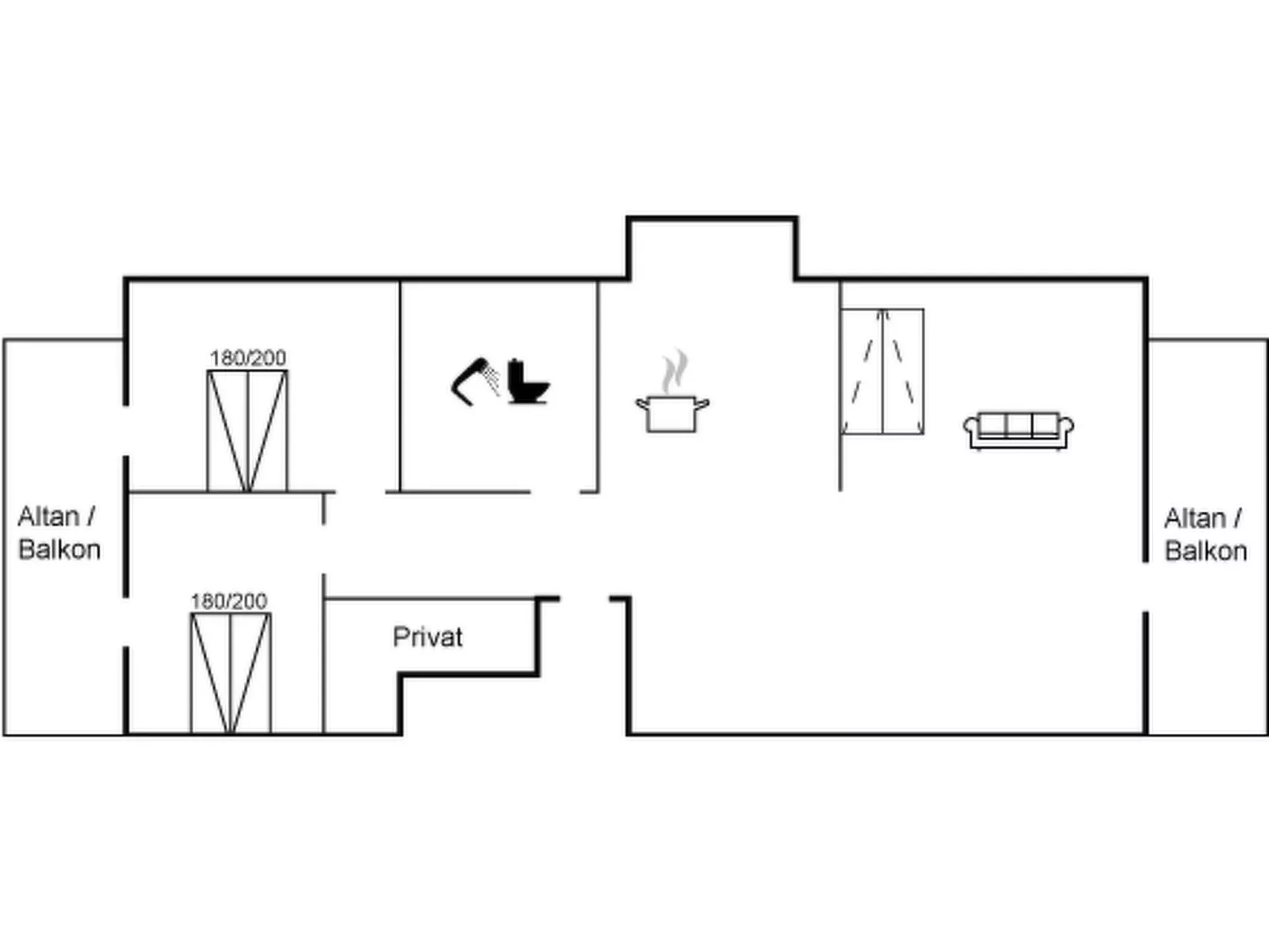 "Femme" - 15m from the sea