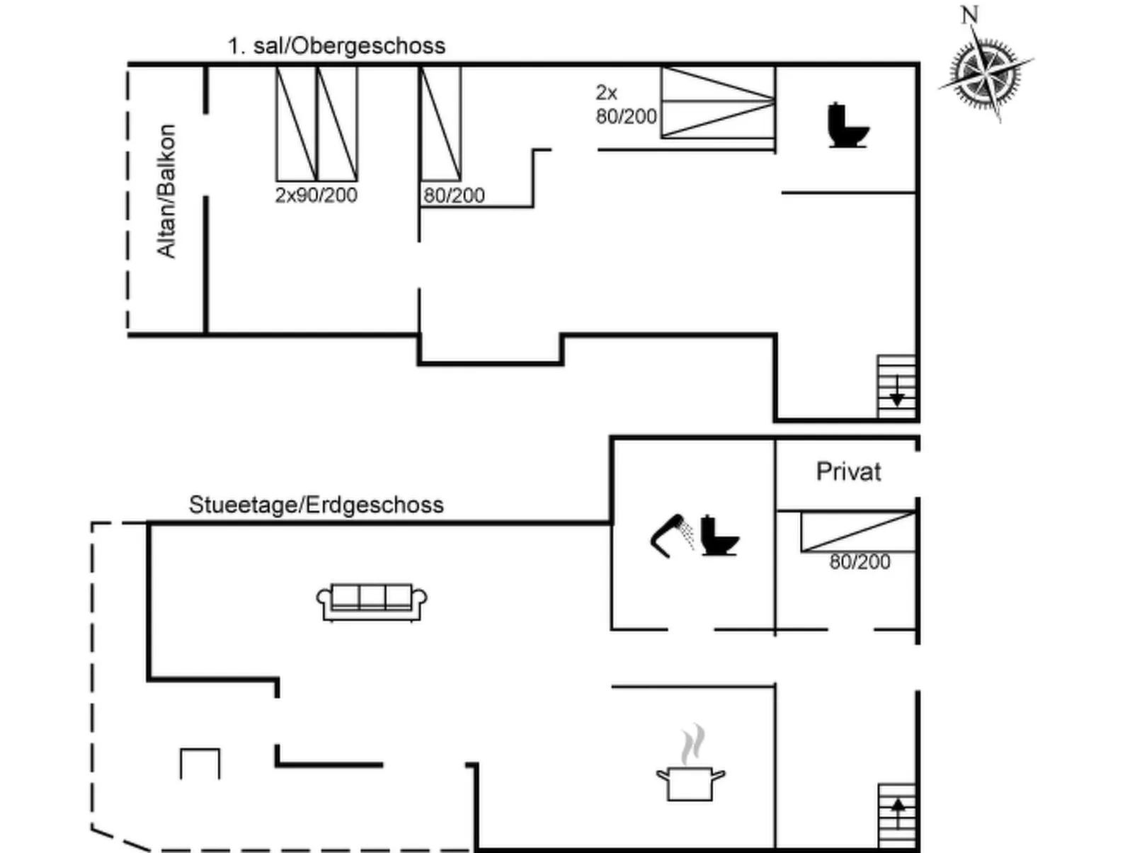 "Tine" - 2.3km from the sea