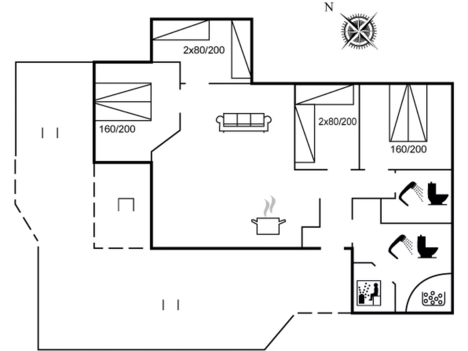 "Frederikka" - 350m from the sea