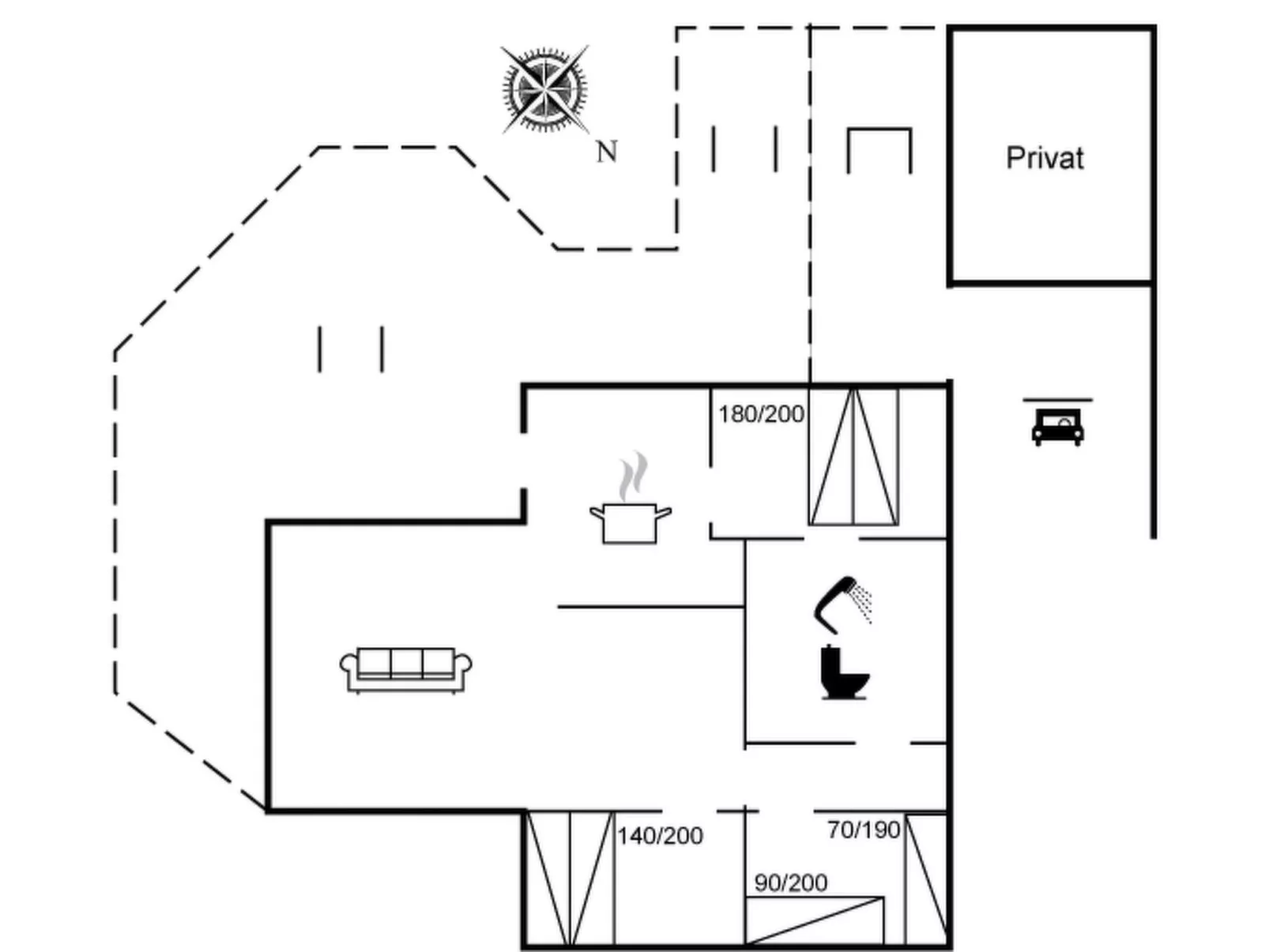 "Bjarke" - 200m from the sea