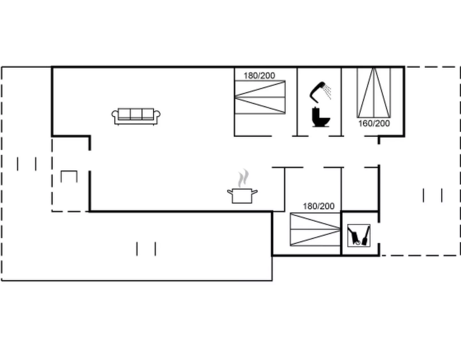 "Thorbiorn" - 350m from the sea