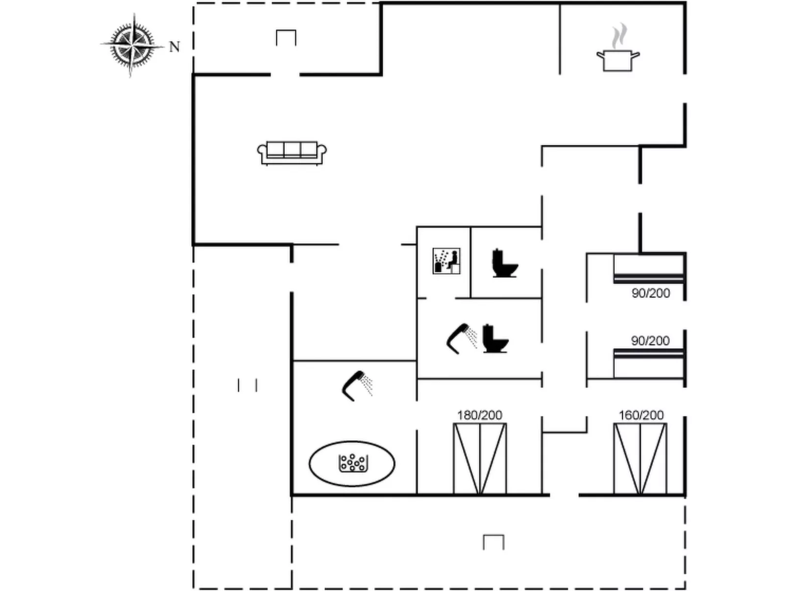 "Dome" - 750m from the sea