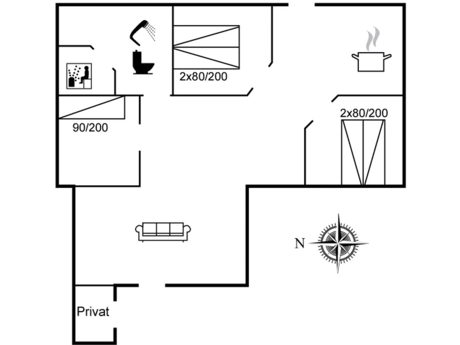 "Lill" - 50m from the sea