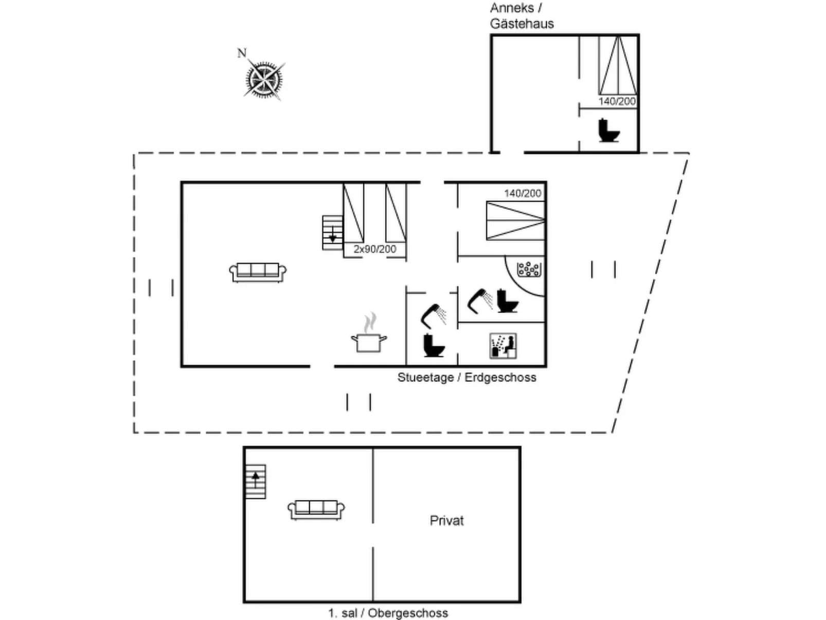 "Ginnie" - 300m from the sea