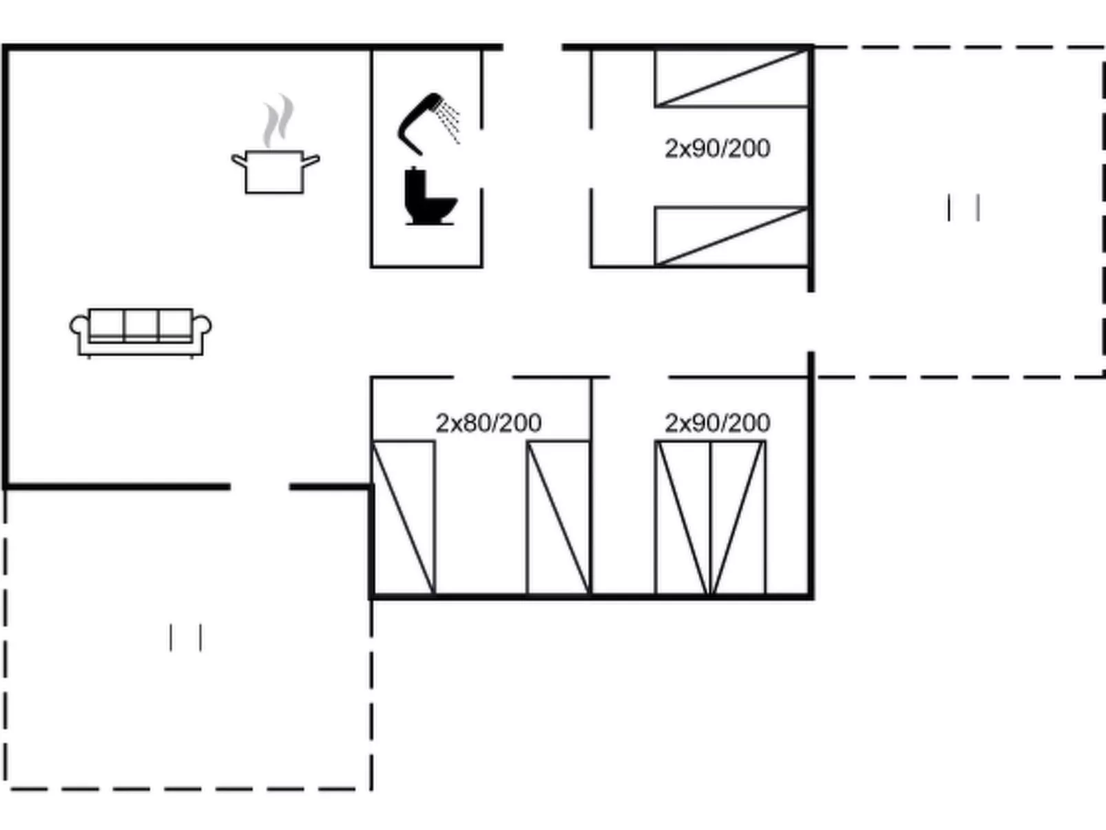 "Awarth" - 500m from the sea-Inside