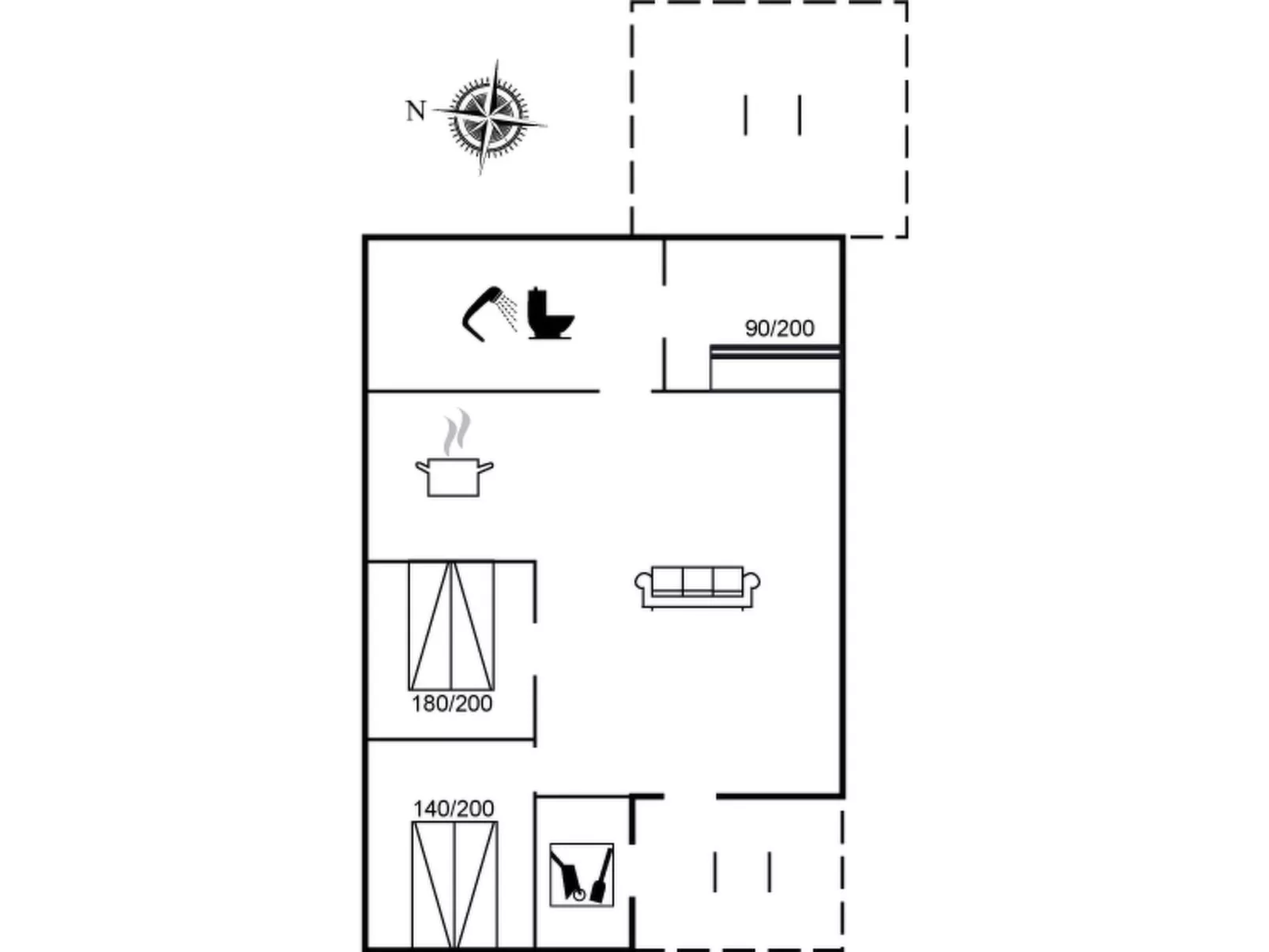 "Alberga" - 700m from the sea