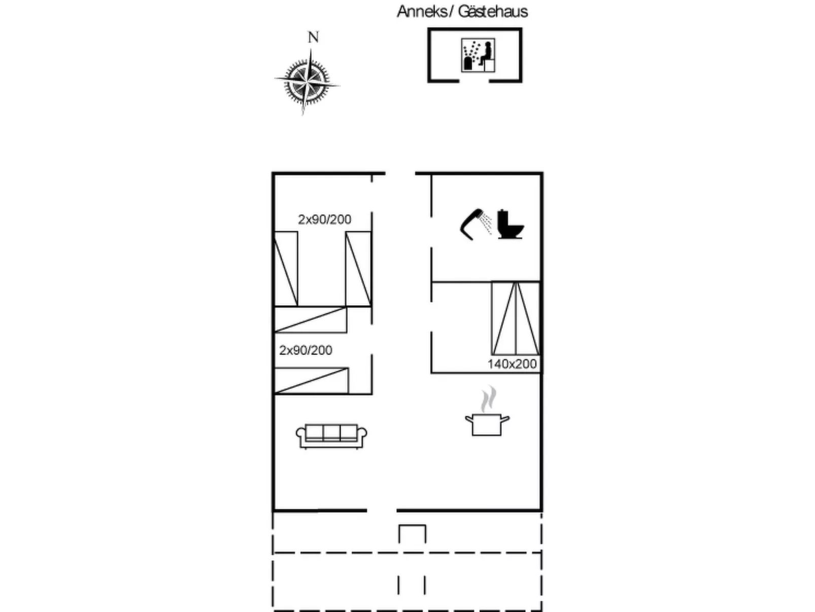 "Hortensia" - 350m from the sea