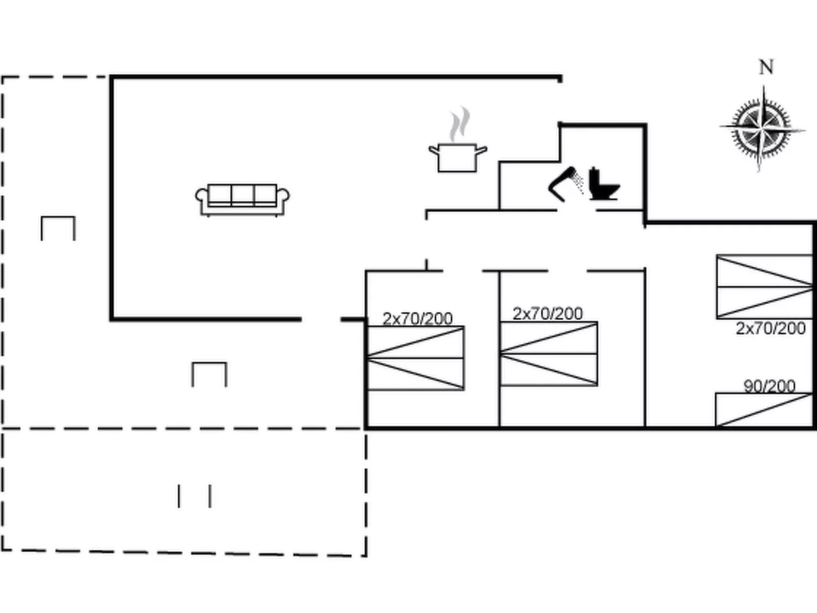 "Grette" - 1.5km from the sea