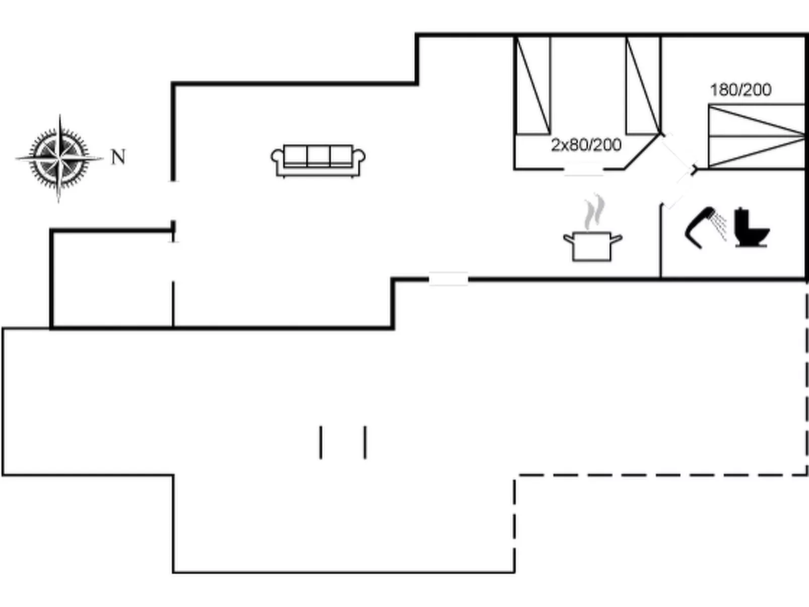 "Poul" - 100m from the sea
