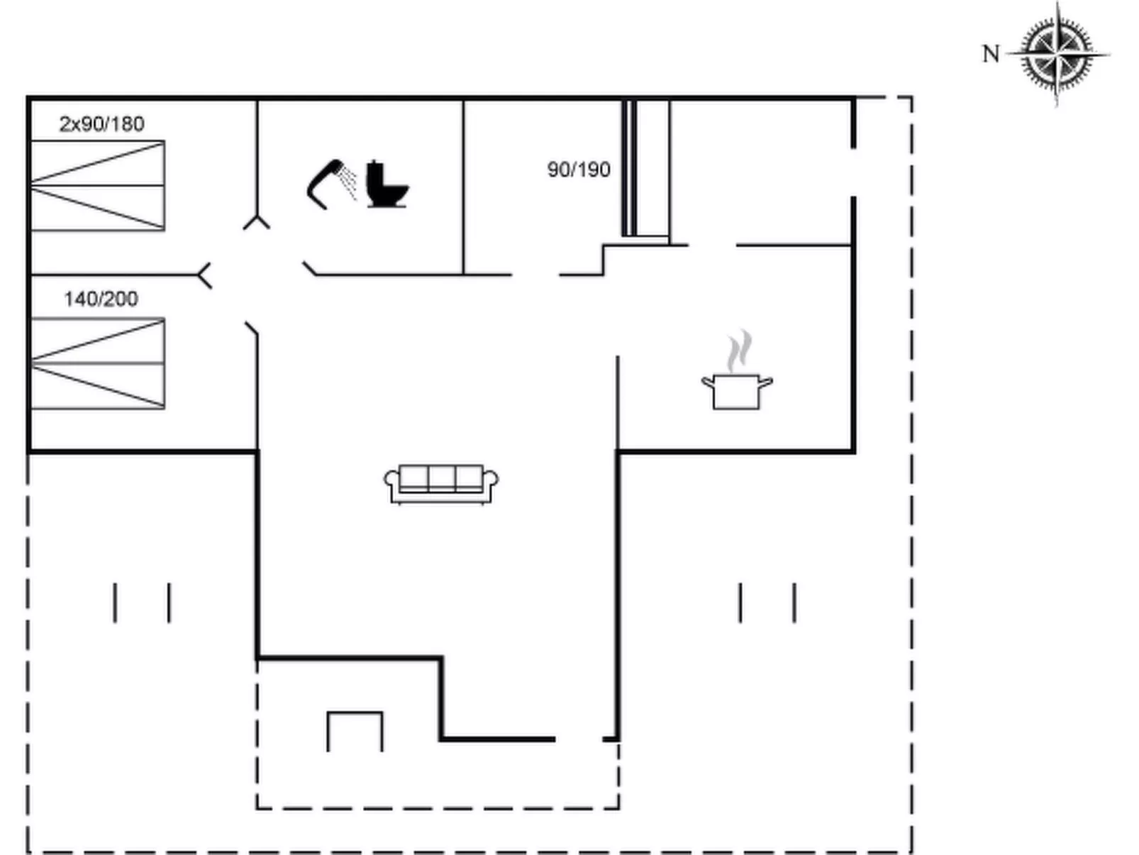 "Yvonna" - 350m to the fjord