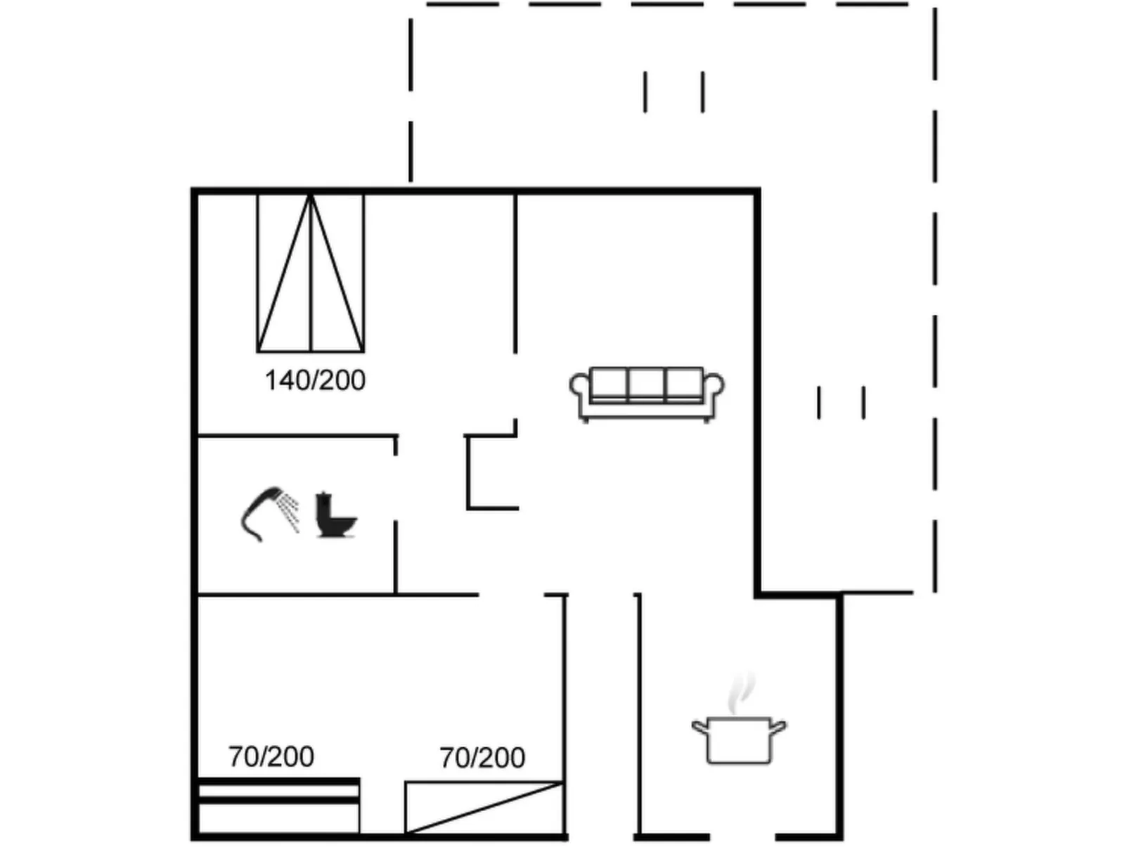 "Boris" - 500m from the sea