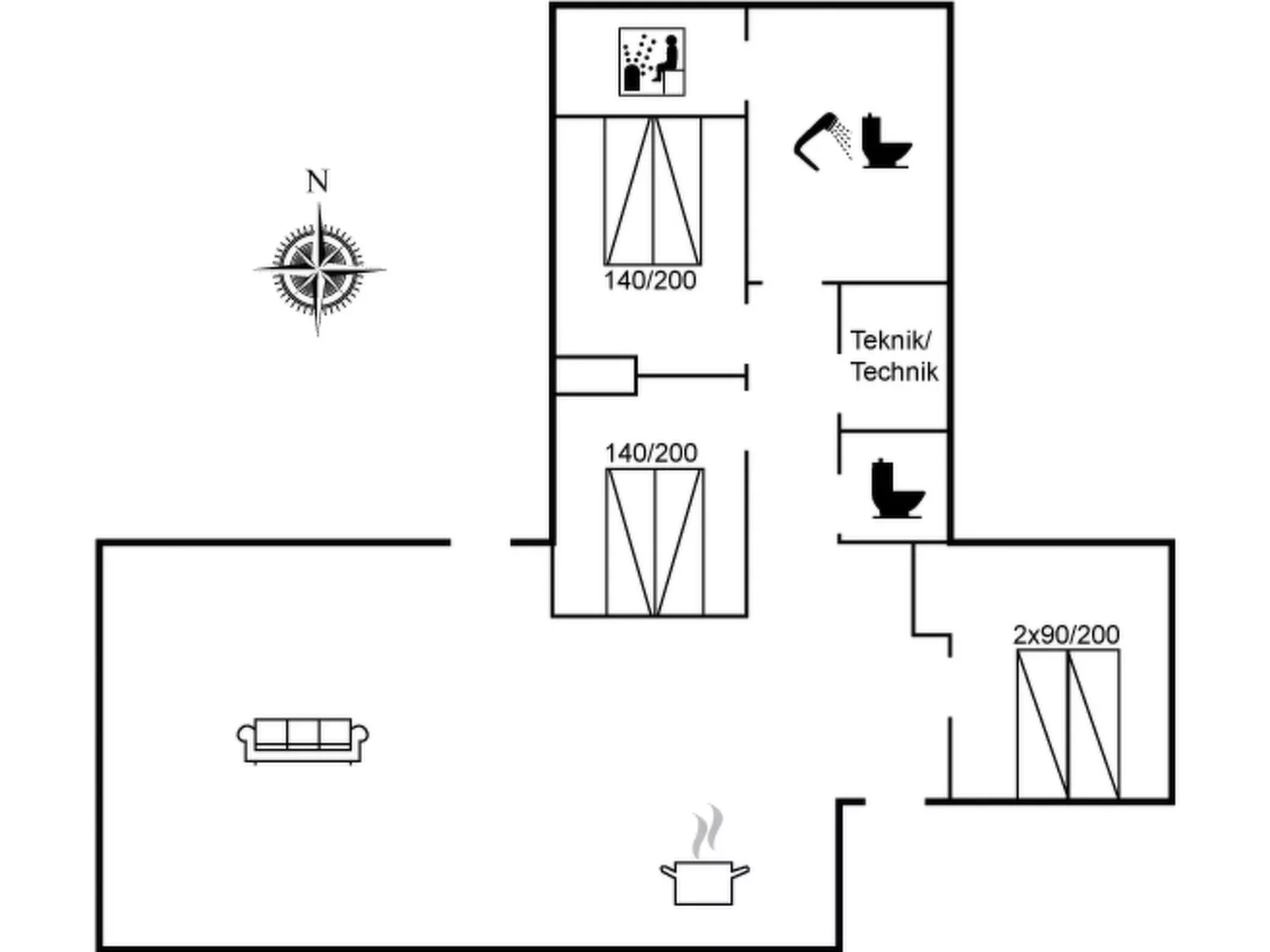 "Hinda" - 1.2km from the sea