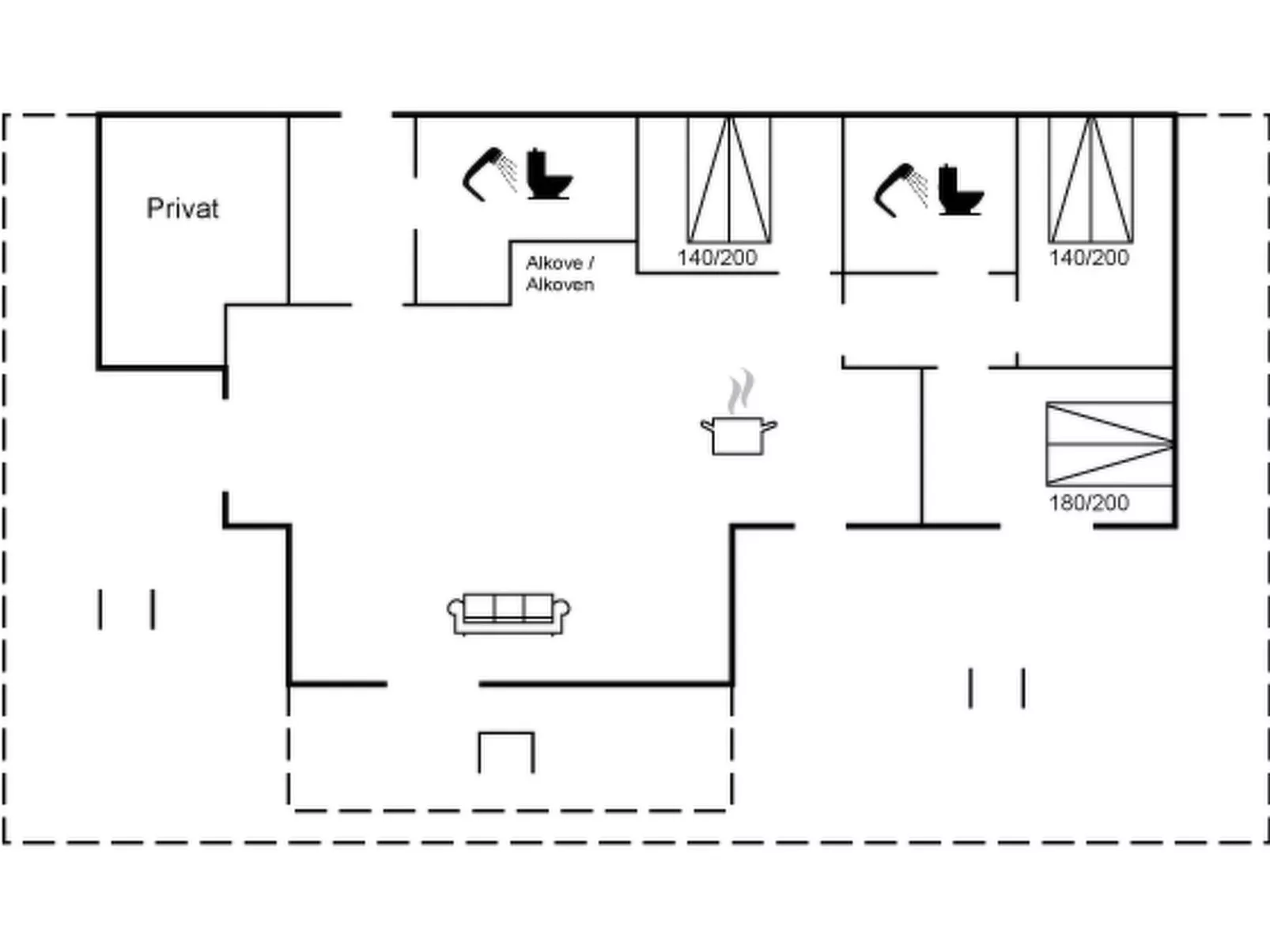 "Annerose" - 550m from the sea