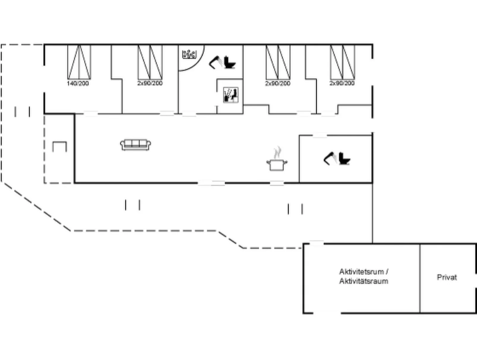 "Fredrika" - 1.5km from the sea