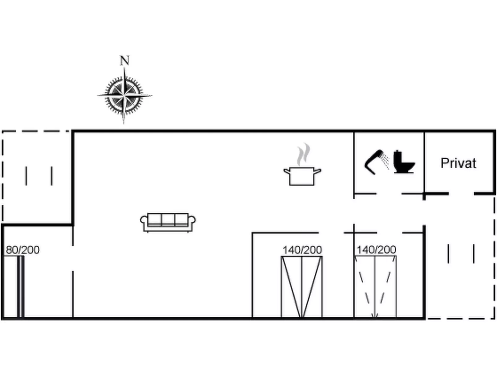 "Vemund" - 300m from the sea
