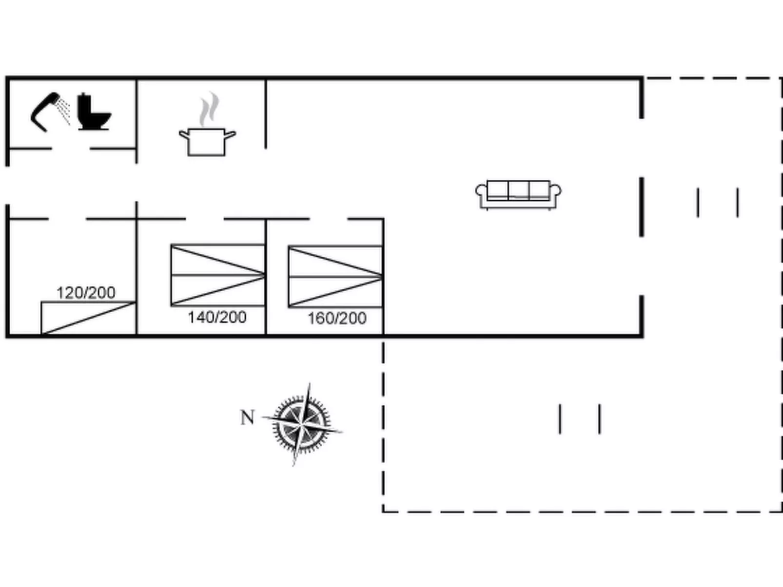 "Jeppe" - 500m from the sea