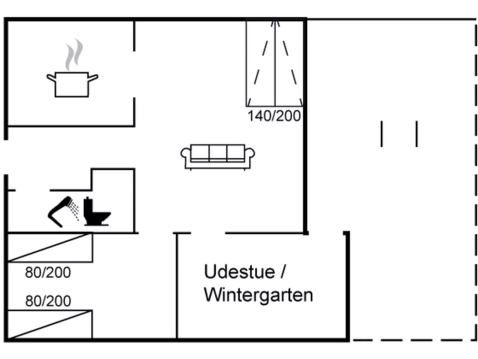"Atena" - 250m from the sea