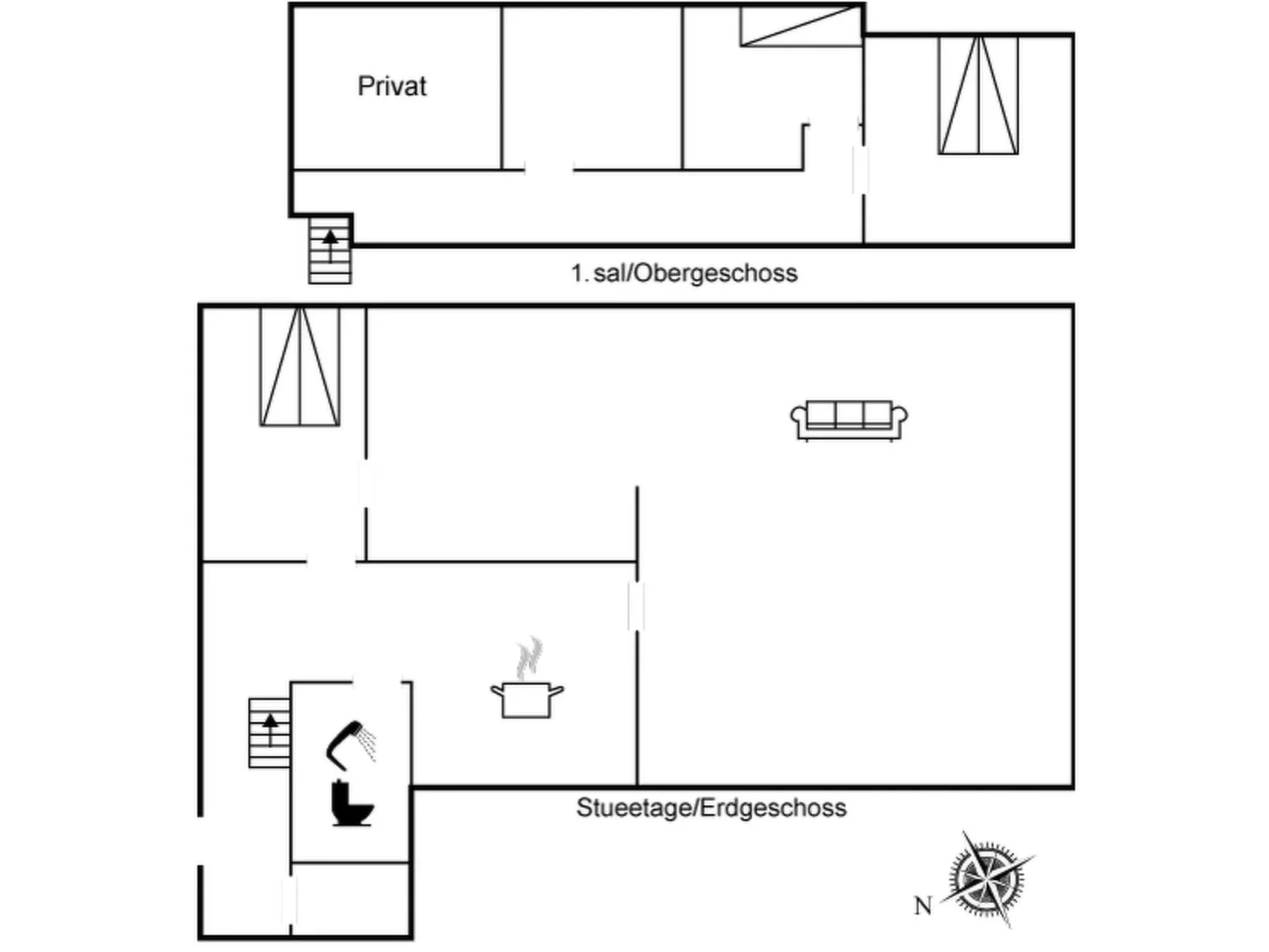 "Svenger" - 350m from the sea