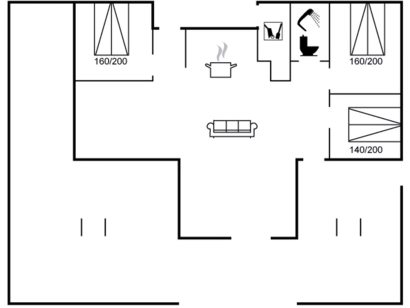 "Anbritt" - 1km from the sea