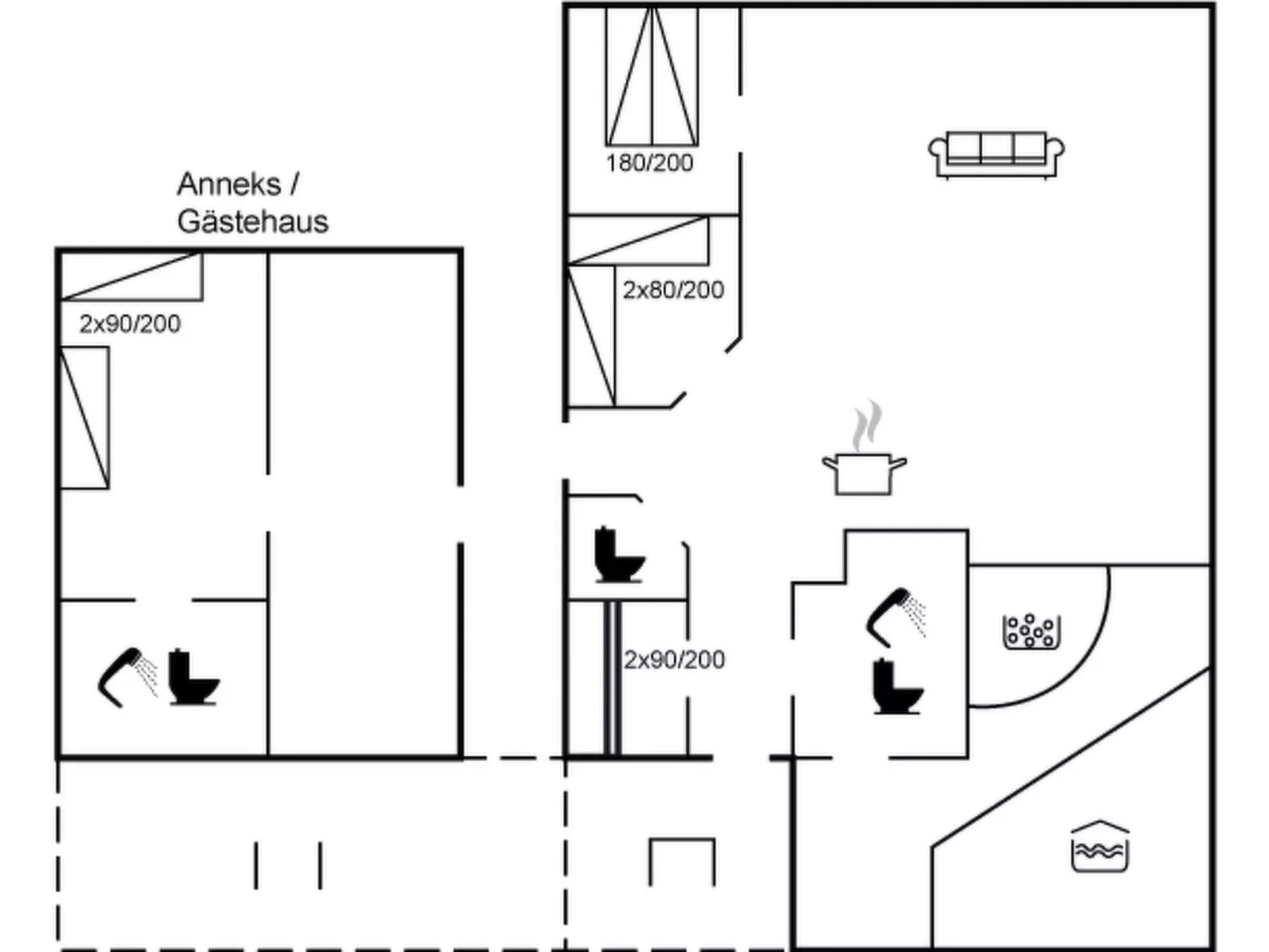 "Hilmer" - 180m from the sea