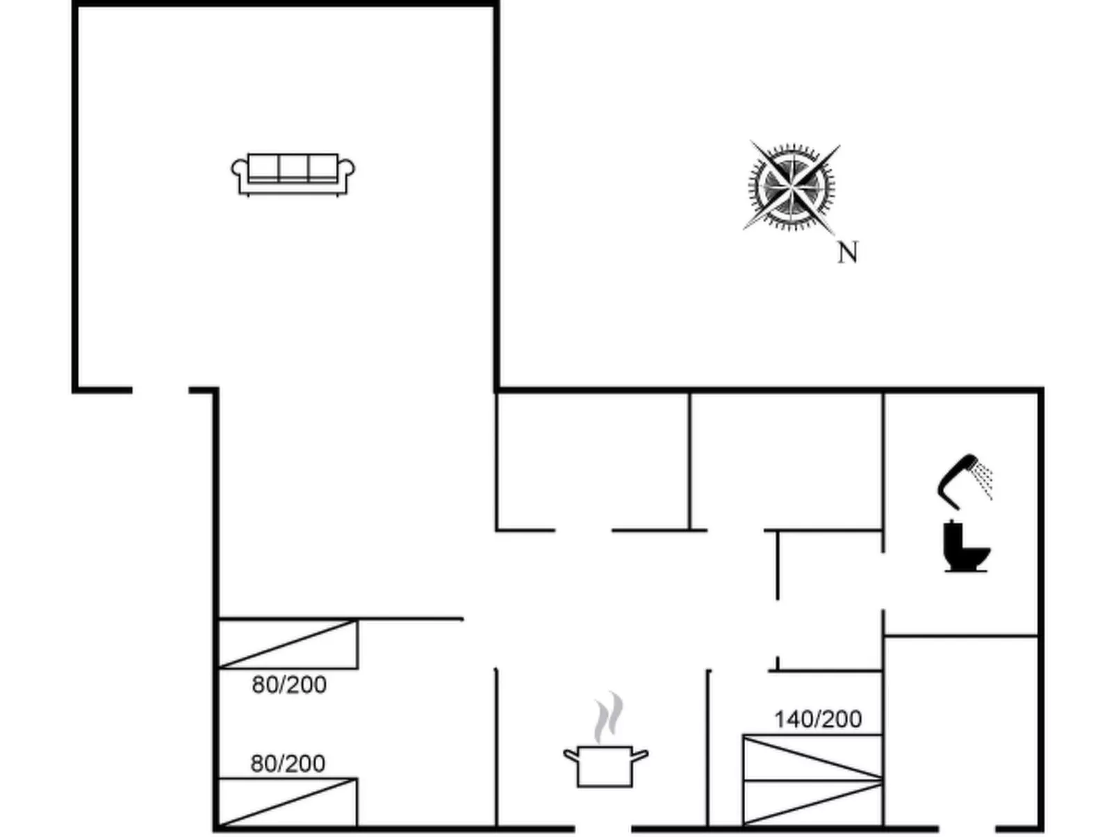 "Fridhild" - 875m from the sea