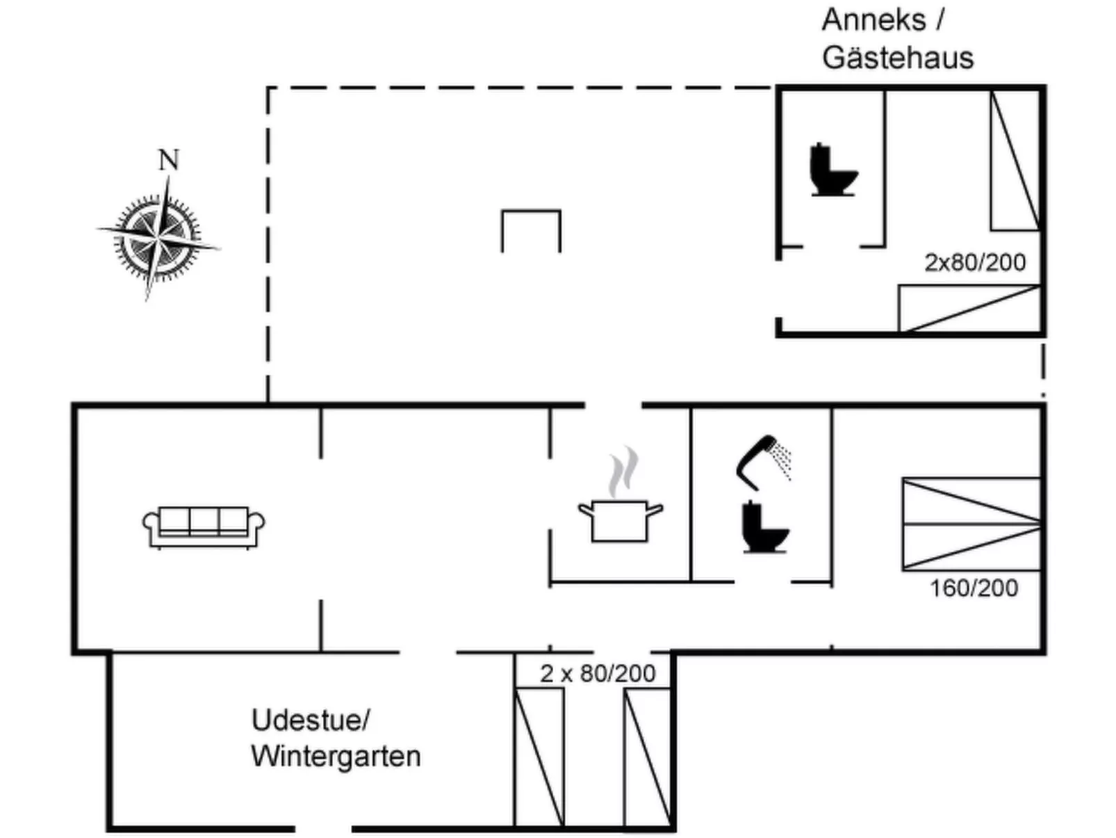 "Holte" - 750m from the sea