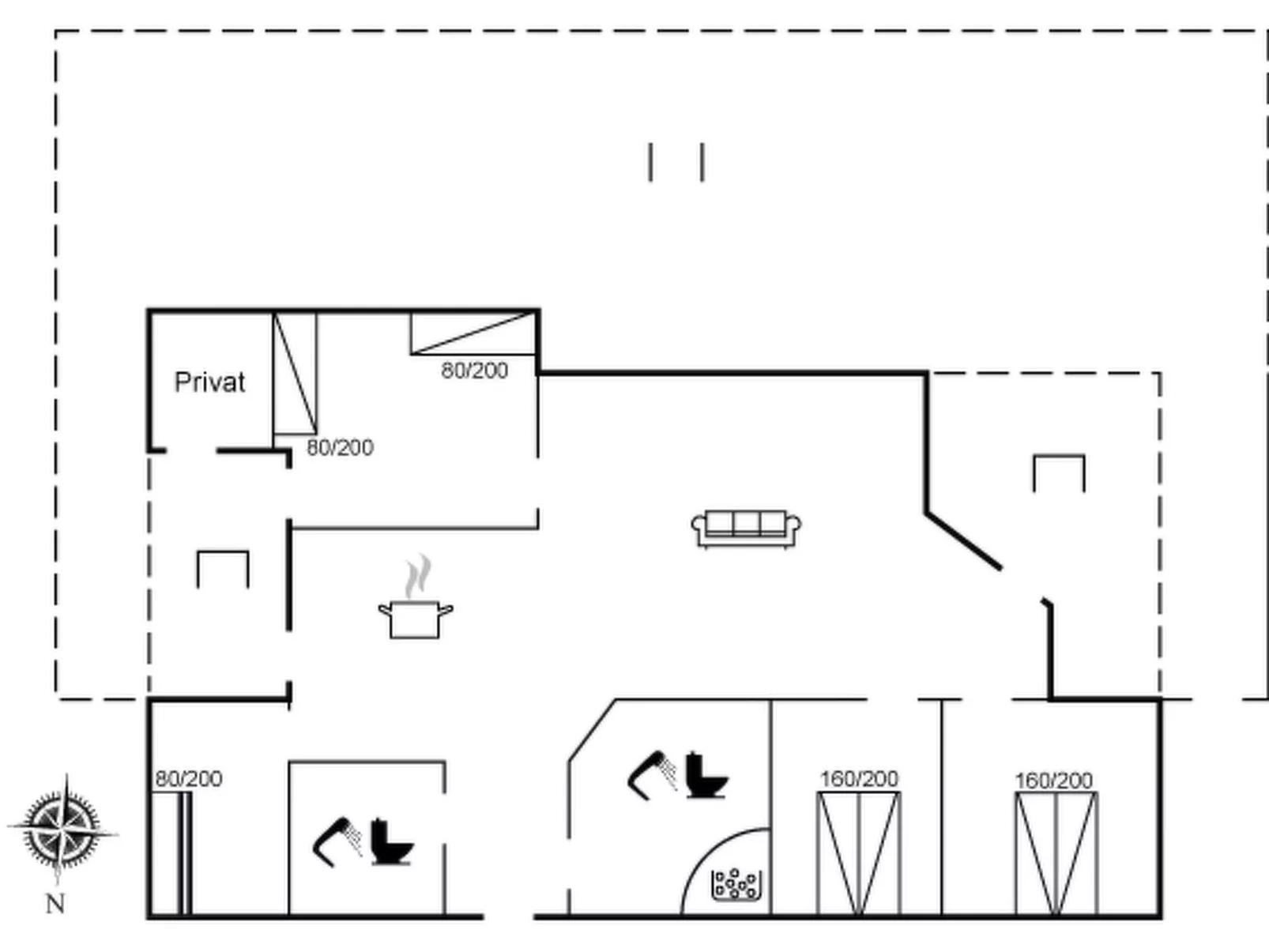 "Rudy" - 800m from the sea-Drinnen