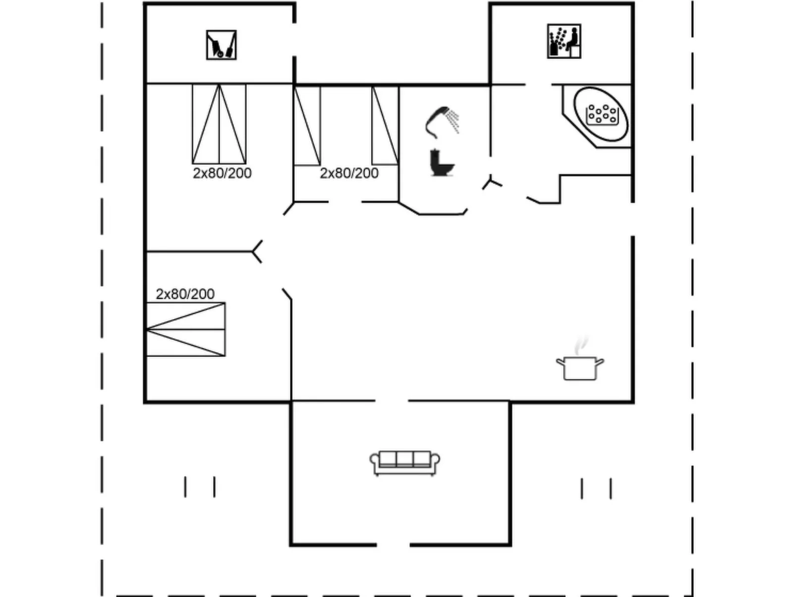 "Raili" - 1.5km from the sea